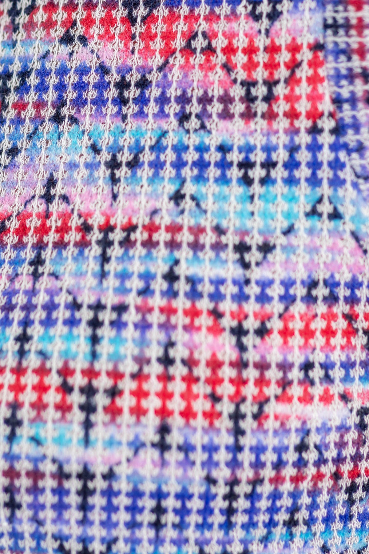 Sew in Love X Filly Flair Blue Multicolor Waffle Knit Tank