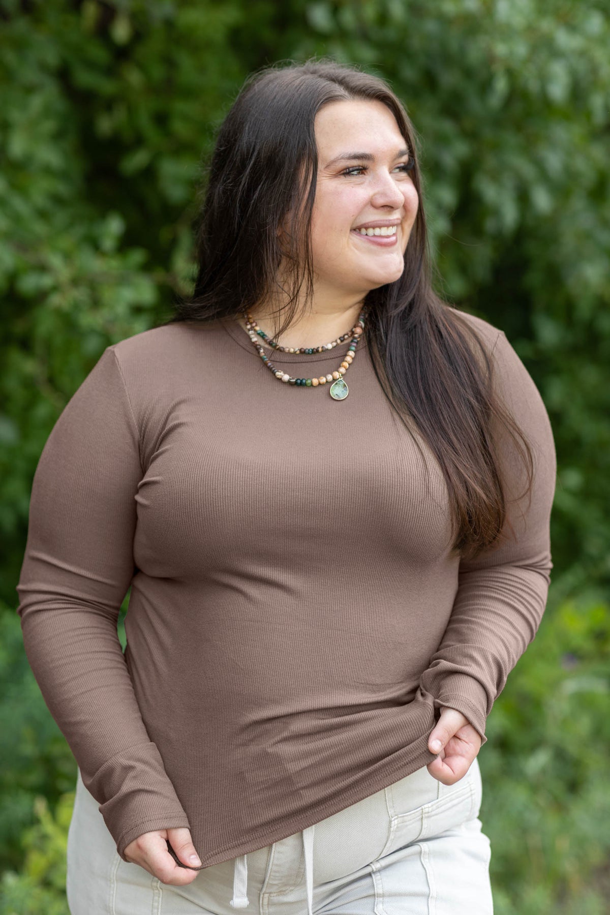 The Essential Micro Rib Long Sleeve Tee by Filly Flair