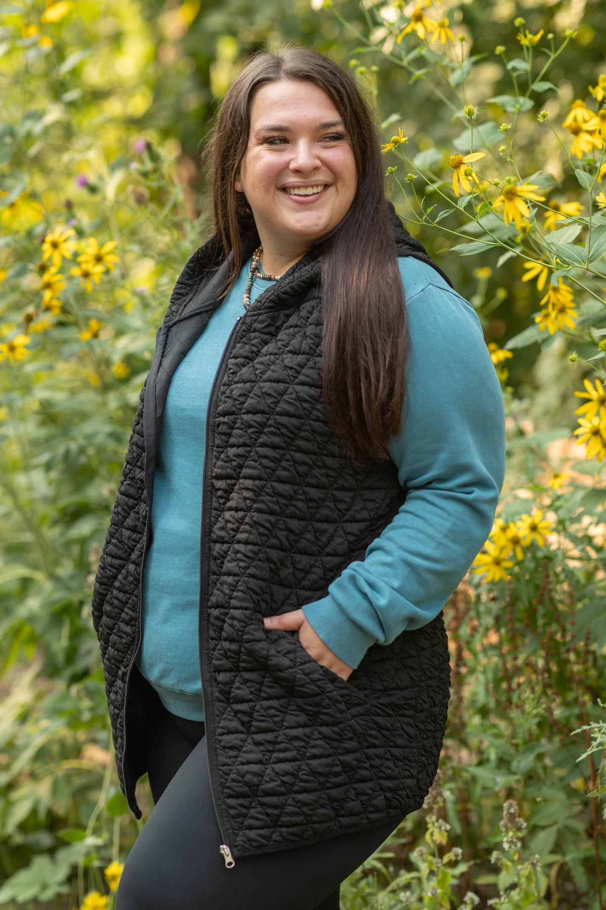 Over The Top Quilted Vest by Filly Flair