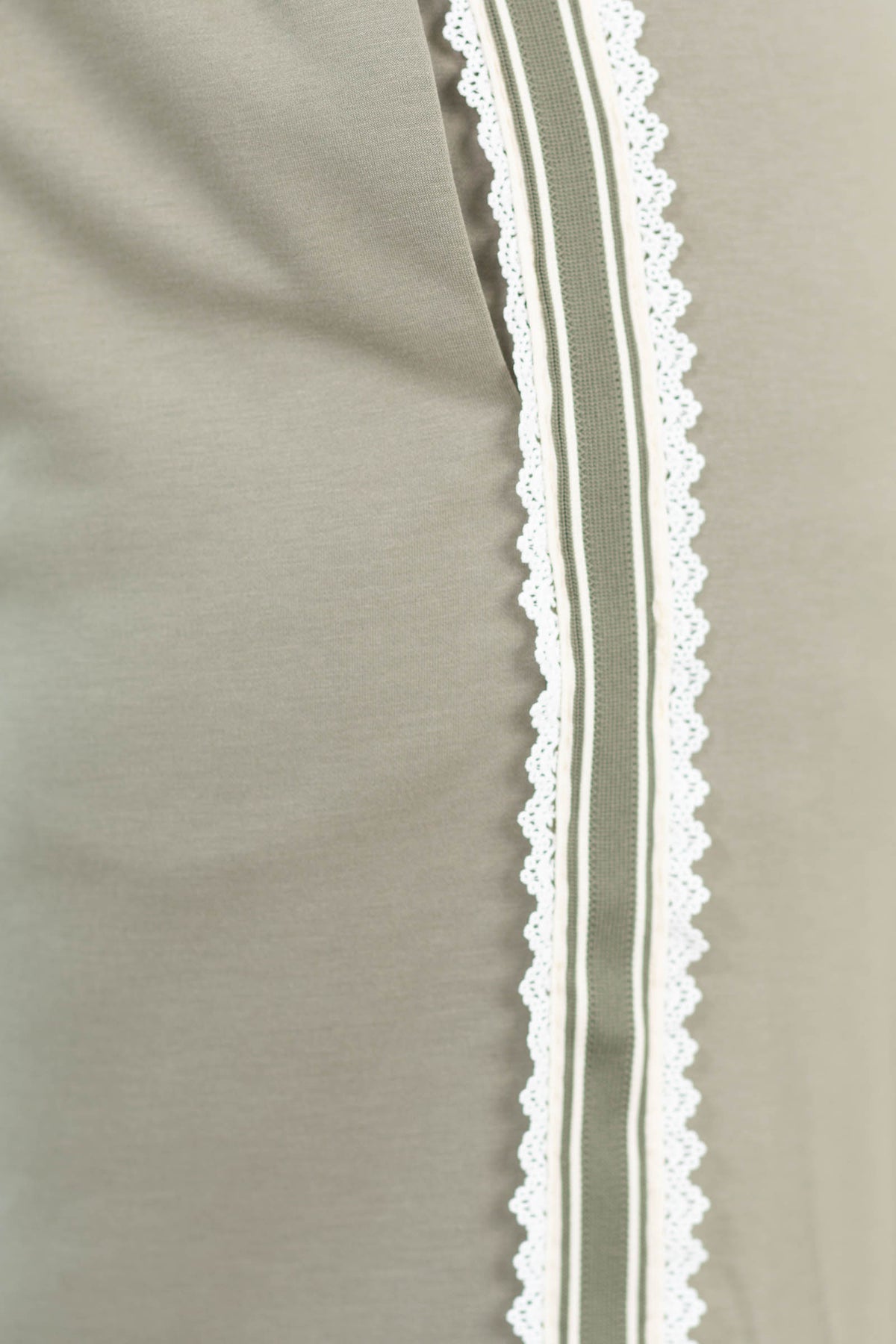 Sage Pants With Side Lace Track Lines