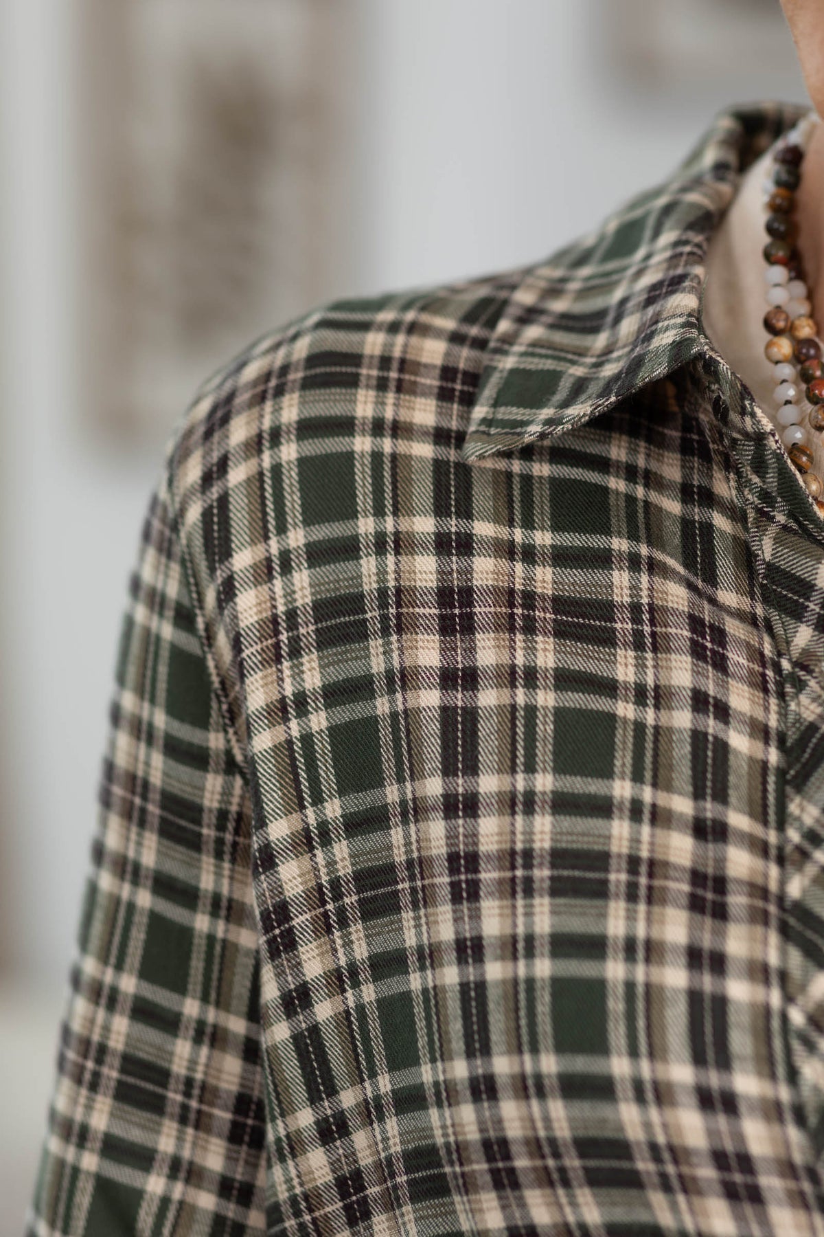 Plaid Button Up Tops