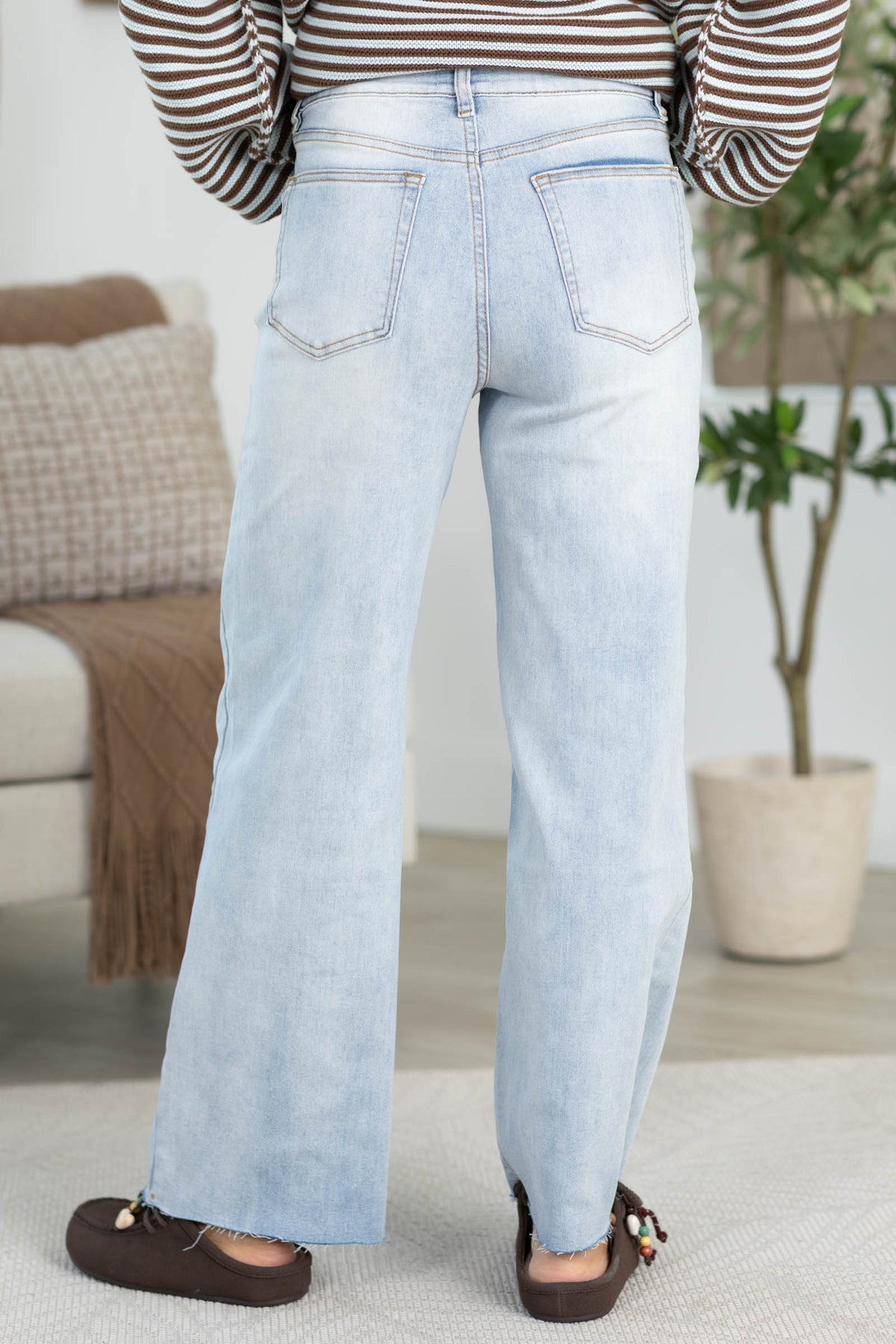 Cotierra Light Denim High Waist Wide Leg Jeans