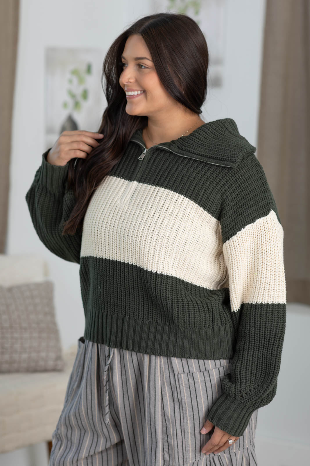 Cotierra Half-Zip Pullover Sweater