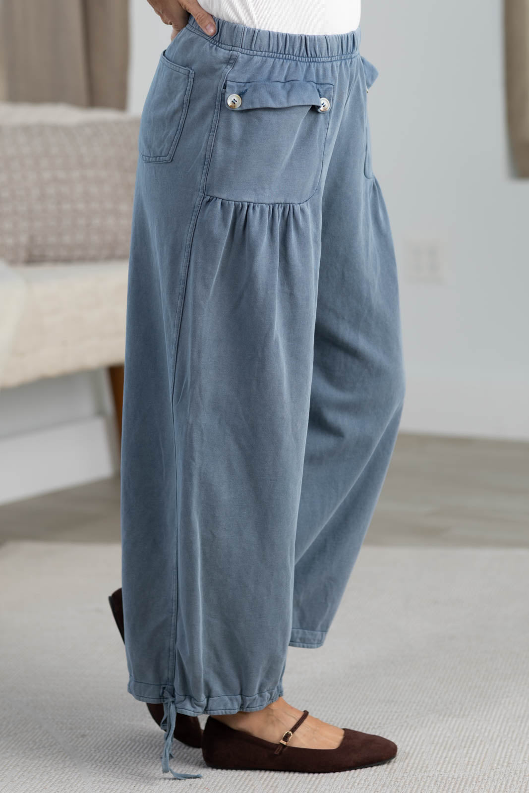 Cotierra Wide Leg Cinch Pants