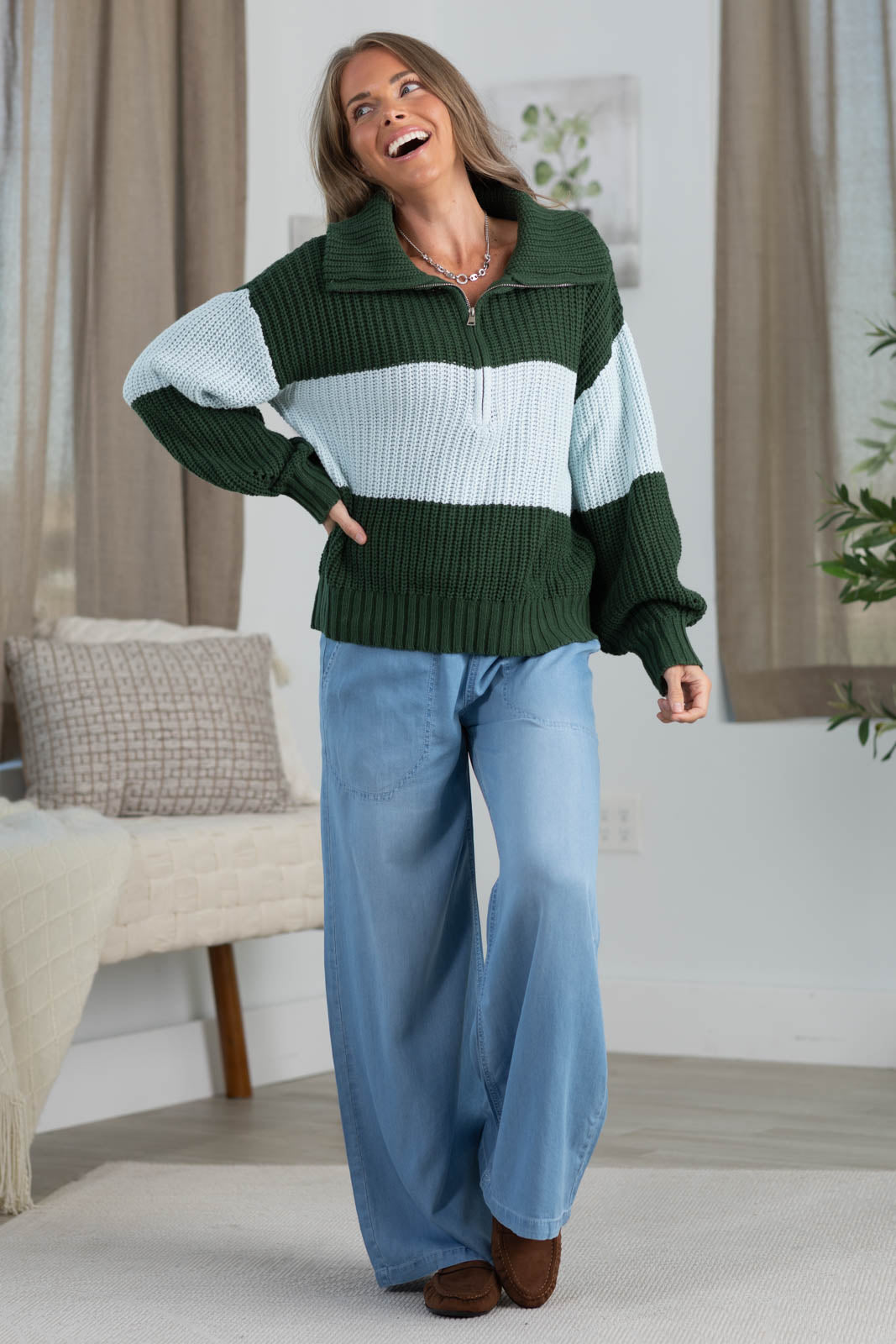 Cotierra Half-Zip Pullover Sweater