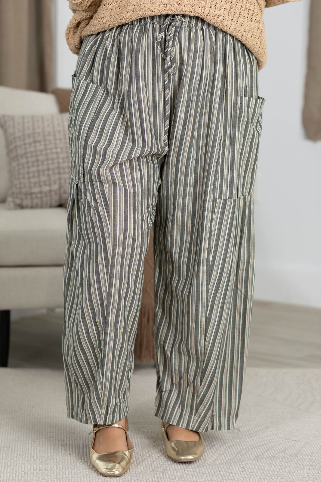 Cotierra x Filly Flair Easy Waist Stripe Relaxed Fit Pants