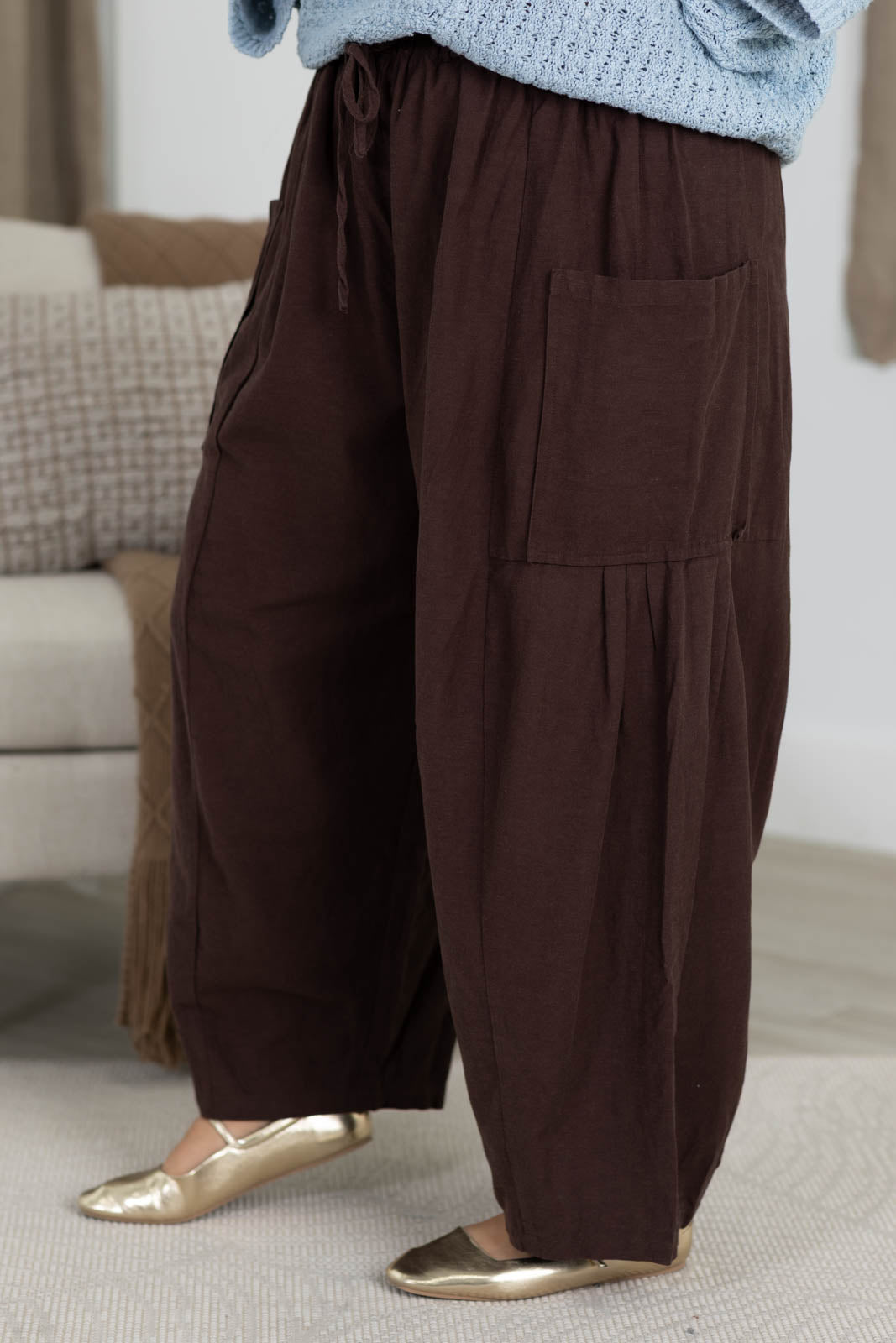 Cotierra x Filly Flair Easy Waist Relaxed Fit Pants with Pockets
