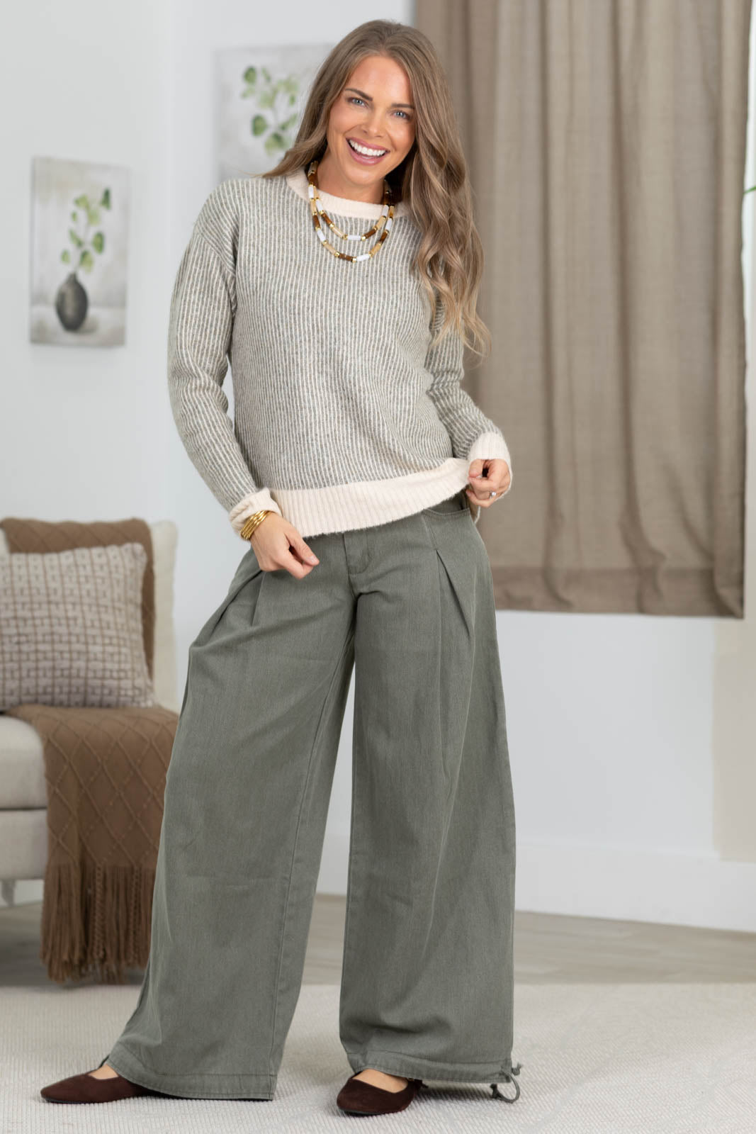 Cotierra Essential Lotus Balloon Twill Jeans