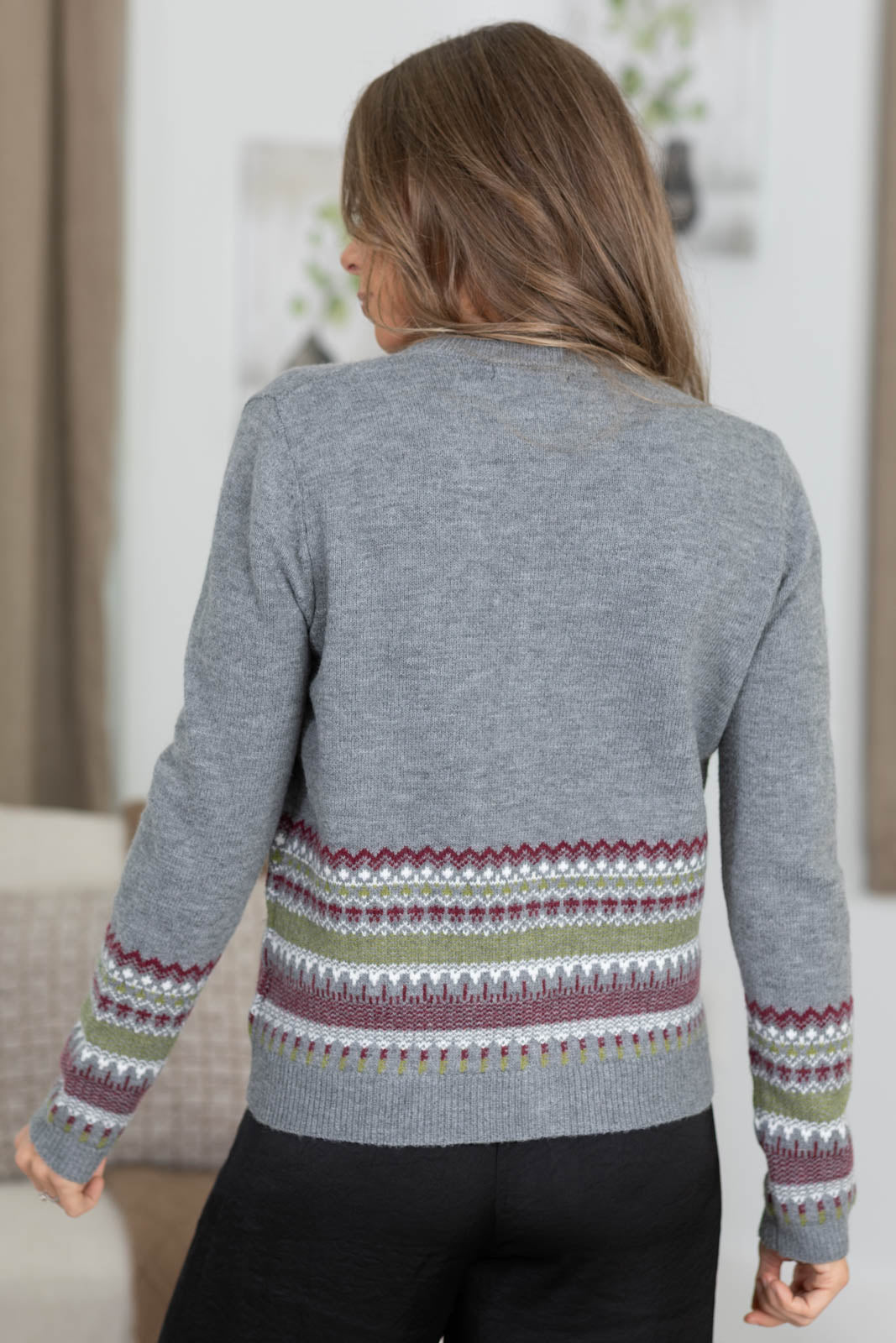 Staccato Charcoal Nordic Button Down Cardigan