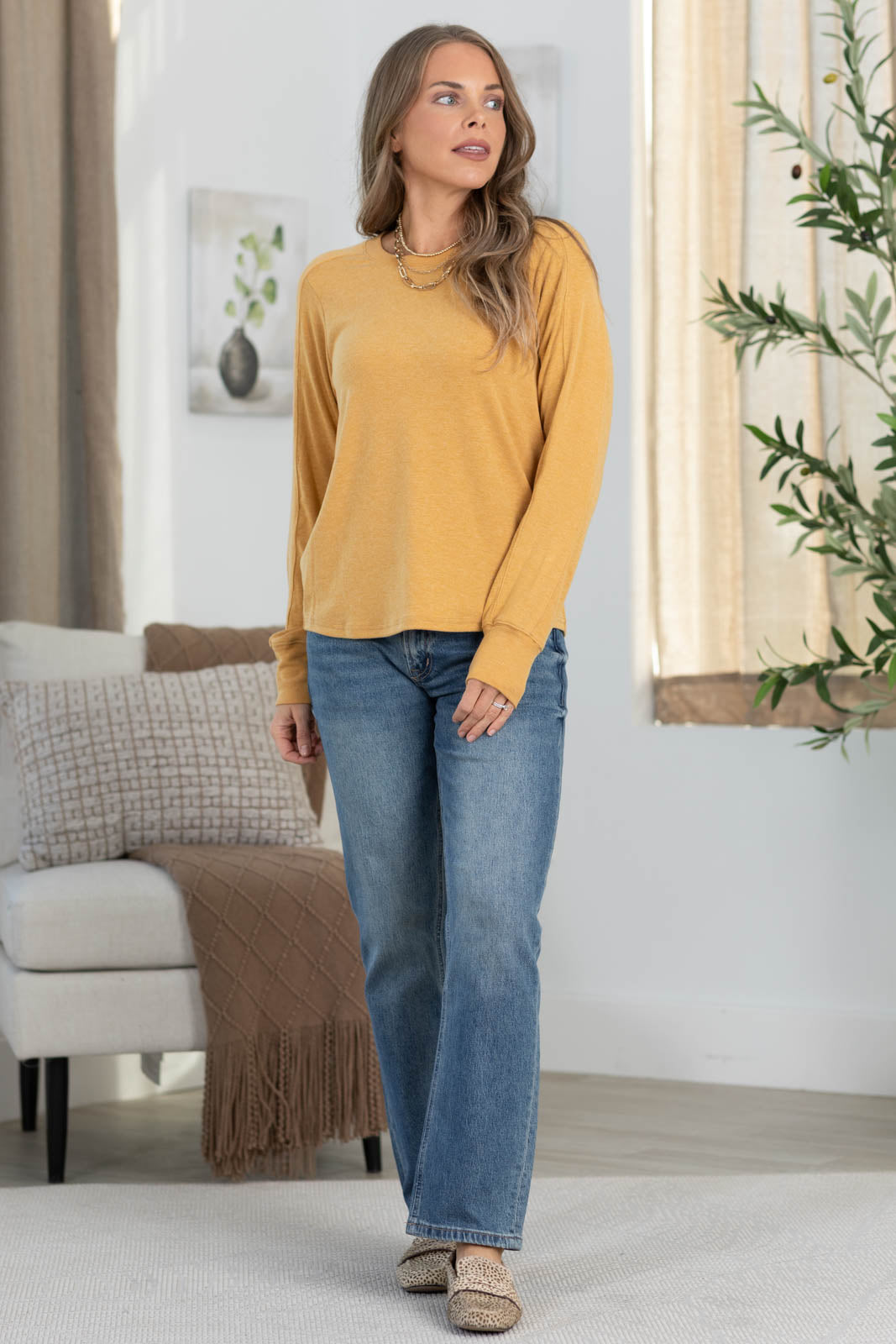 Staccato Soft Long Sleeve Knit Top