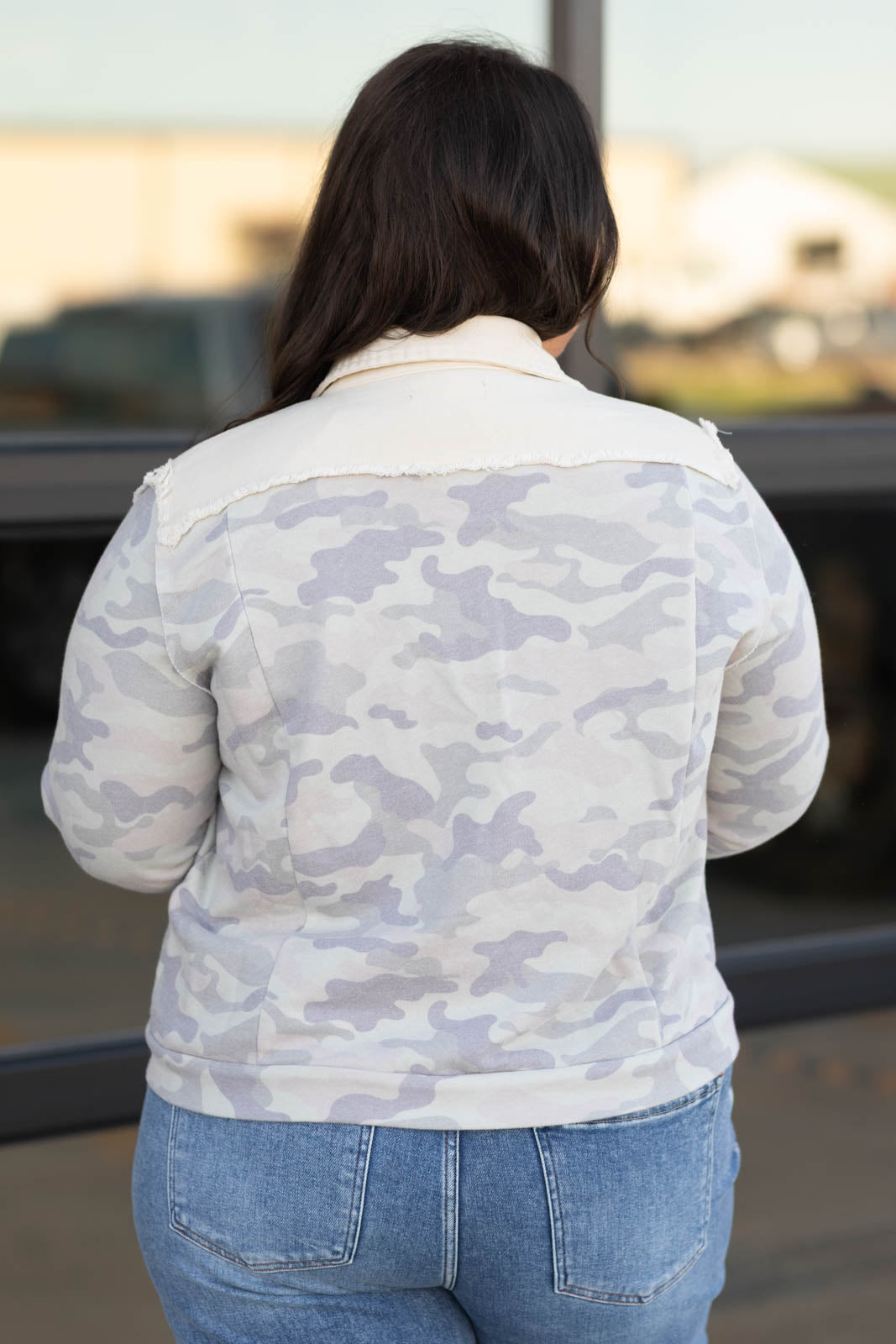 Camo Cutie Mixed Media Jacket by Filly Flair
