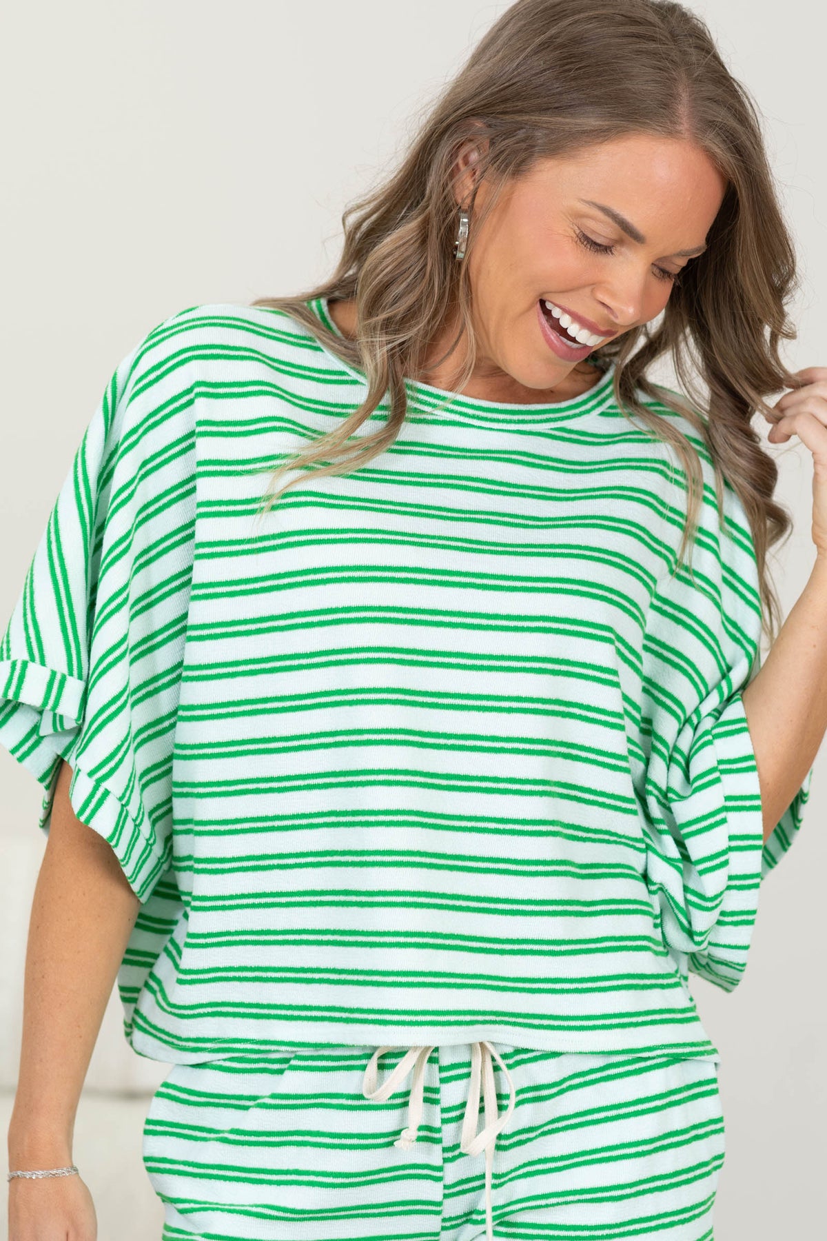 Striped Super Soft French Terry Top