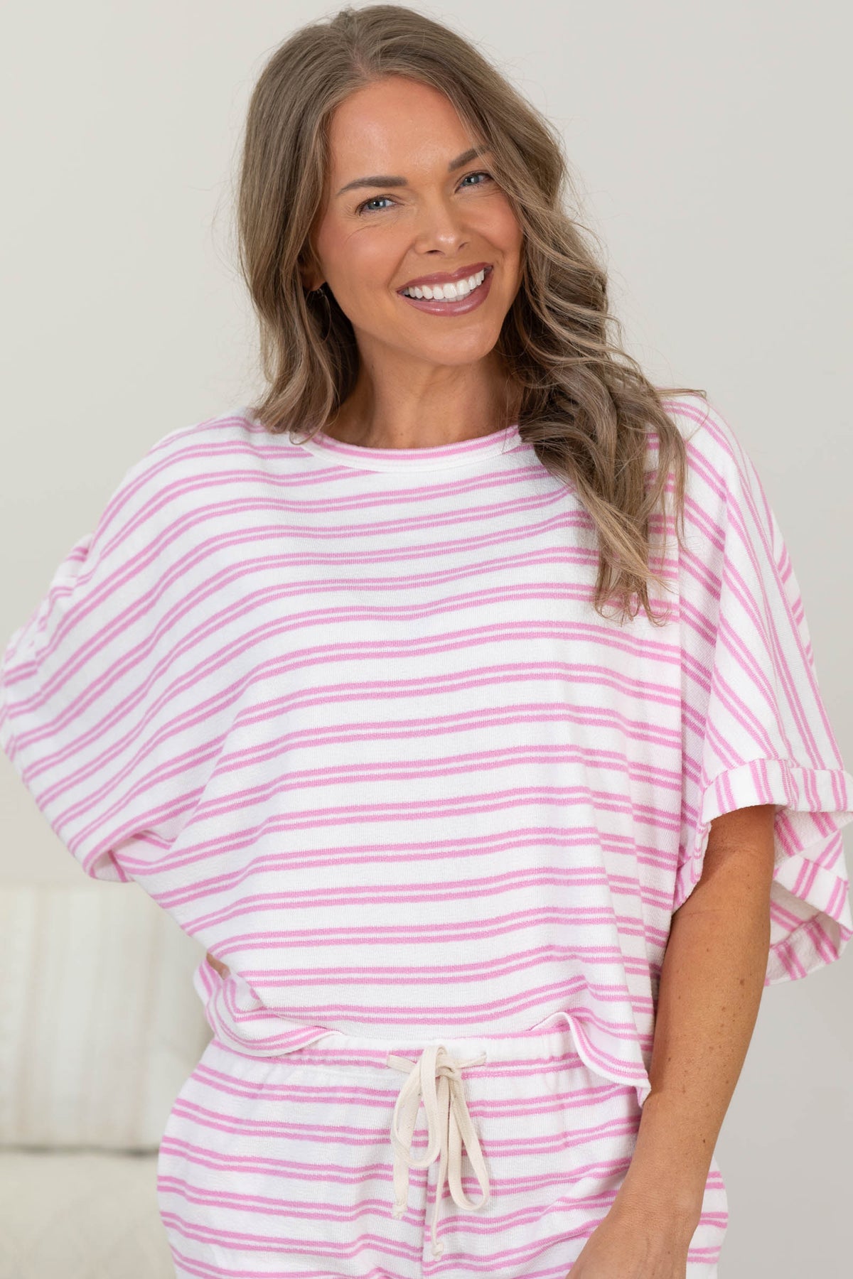 Striped Super Soft French Terry Top