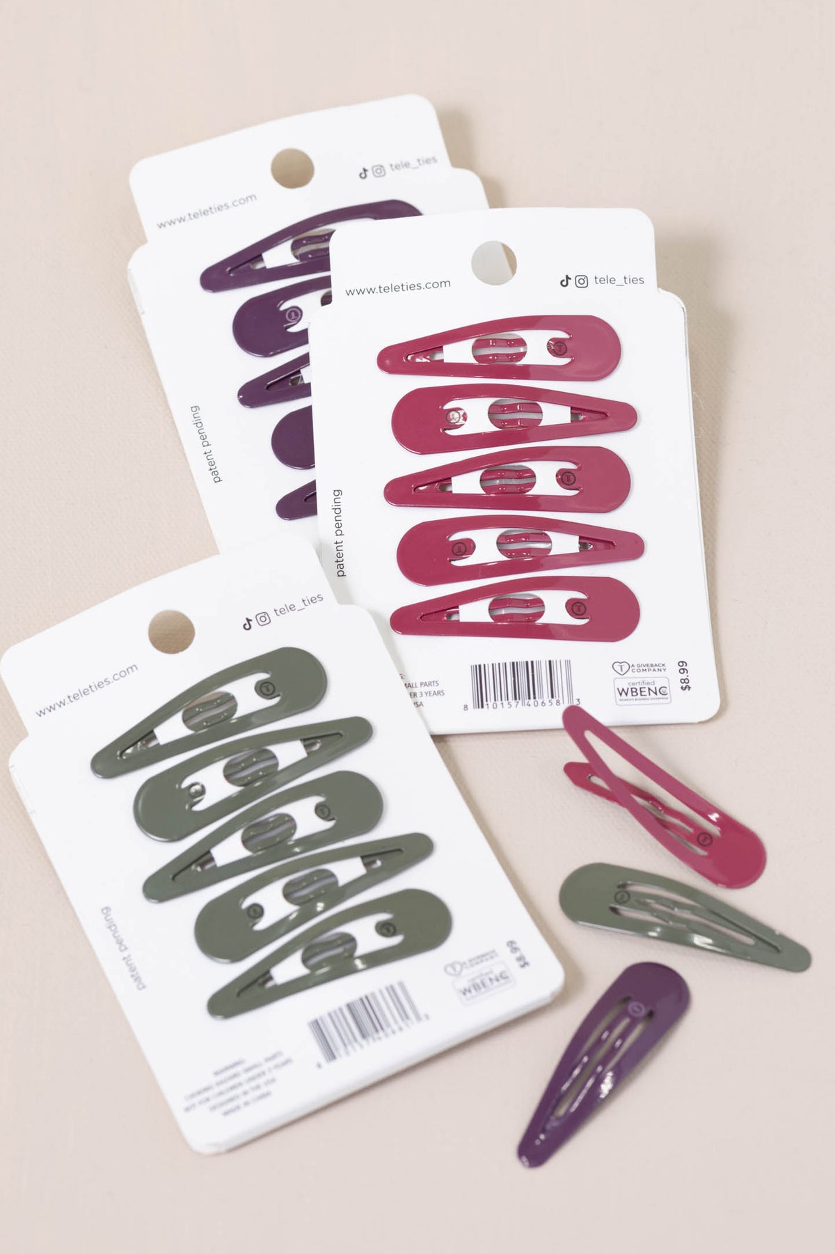 Fall Collection Teleties Snap Hair Clips