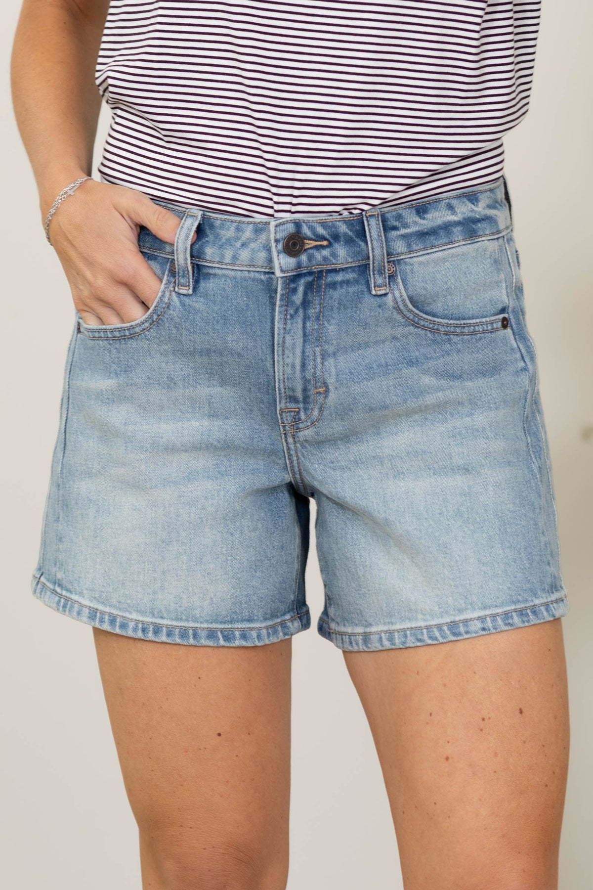 Hidden High Rise Ava A-Line Short