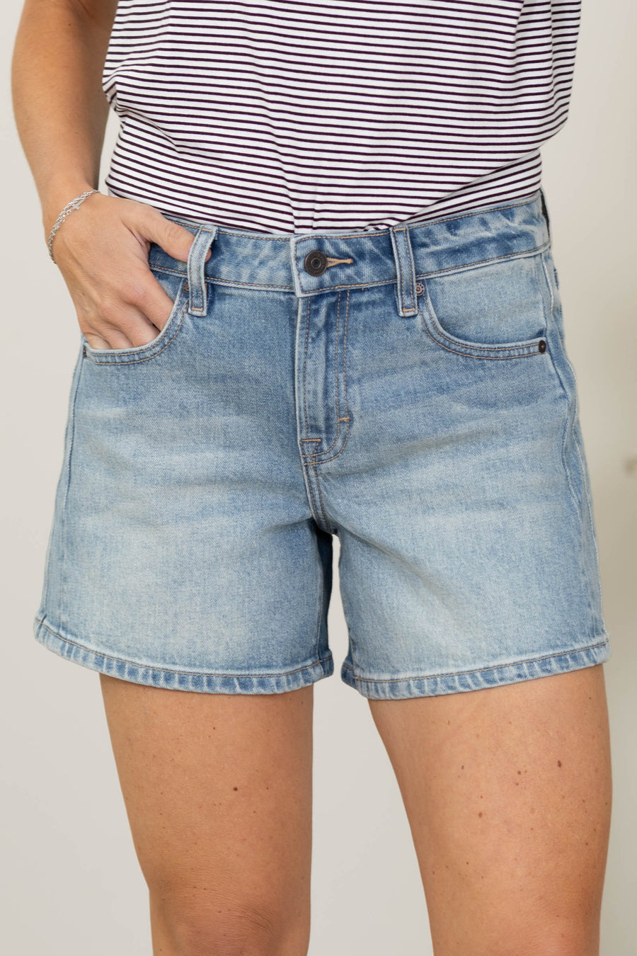 Hidden High Rise Ava A-Line Short