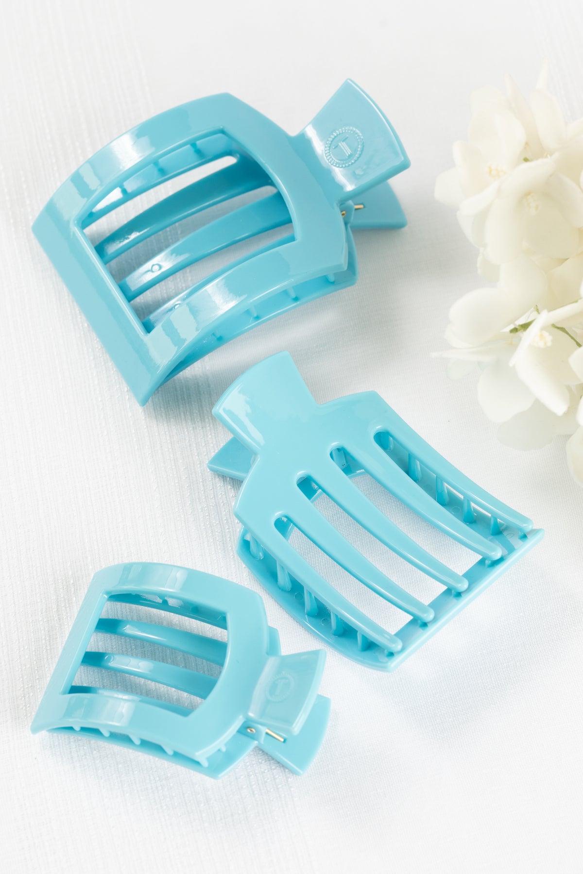 Summer Collection Flat Square Hair Clips