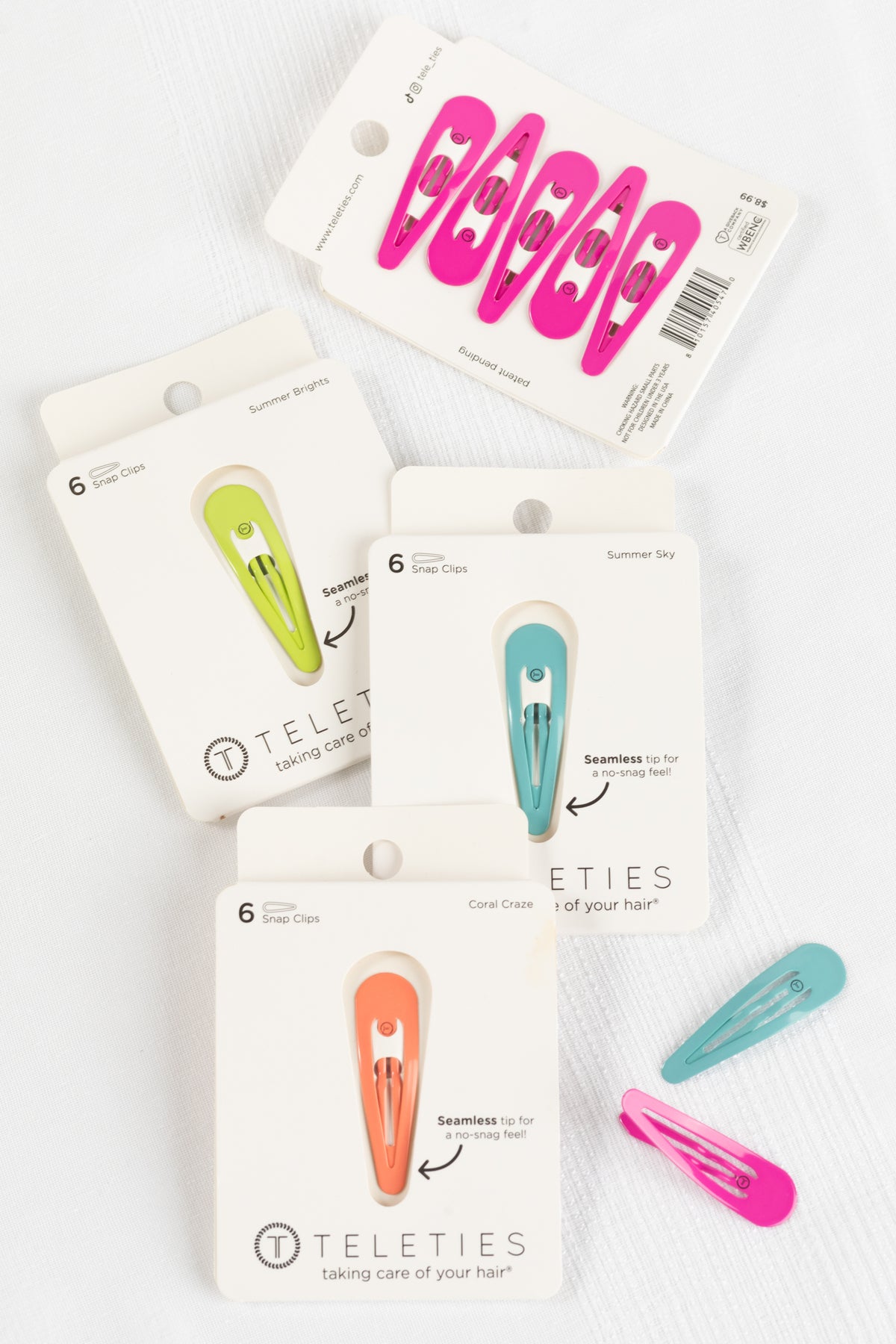 Summer Collection Teleties Snap Hair Clips