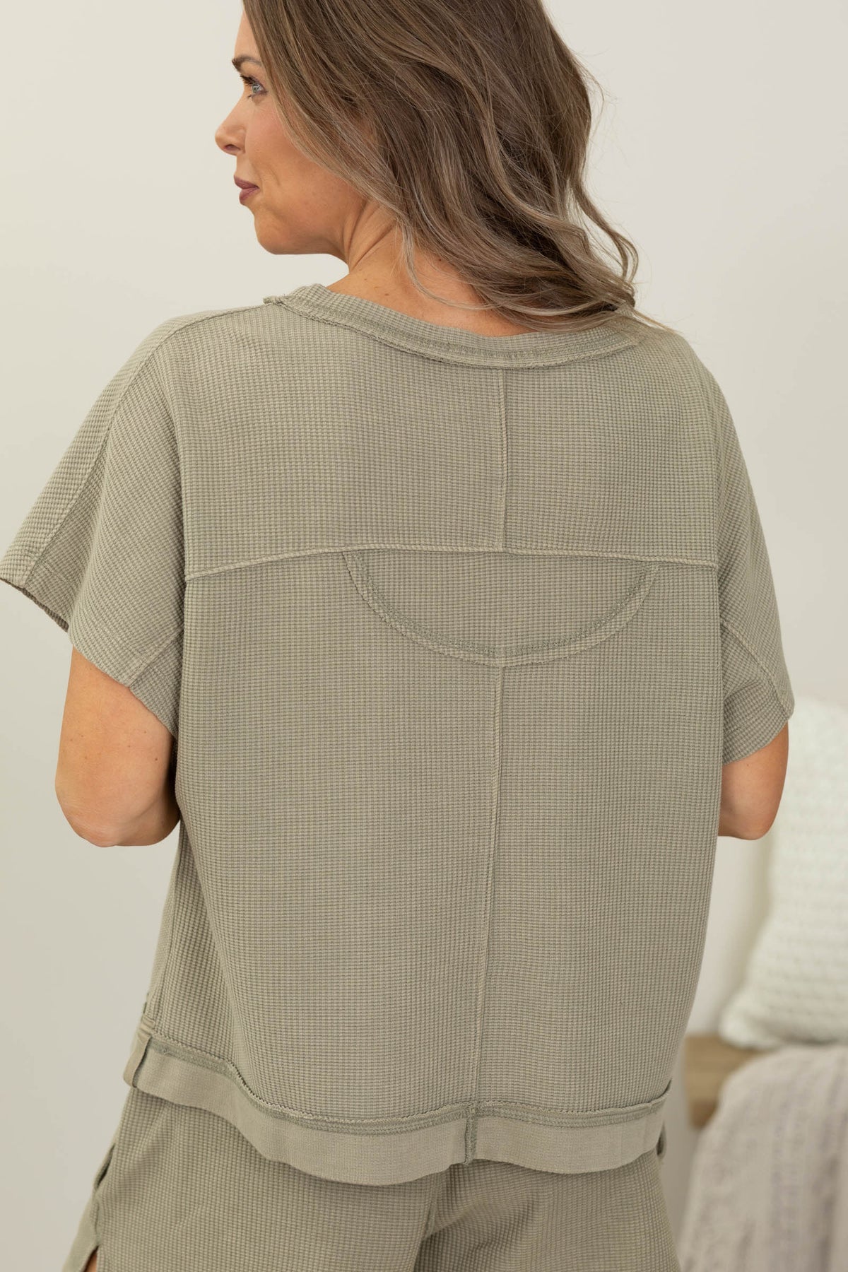 Mineral Washed Honeycomb Oversized Tee