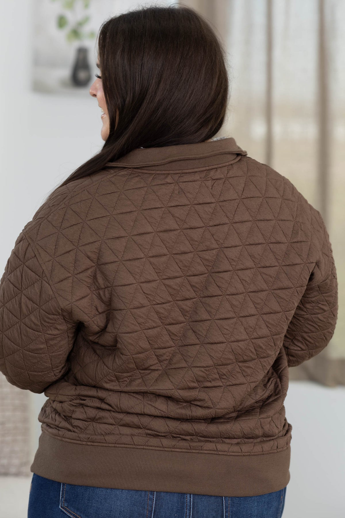 Zip It Up Quilted Pullover by Filly Flair