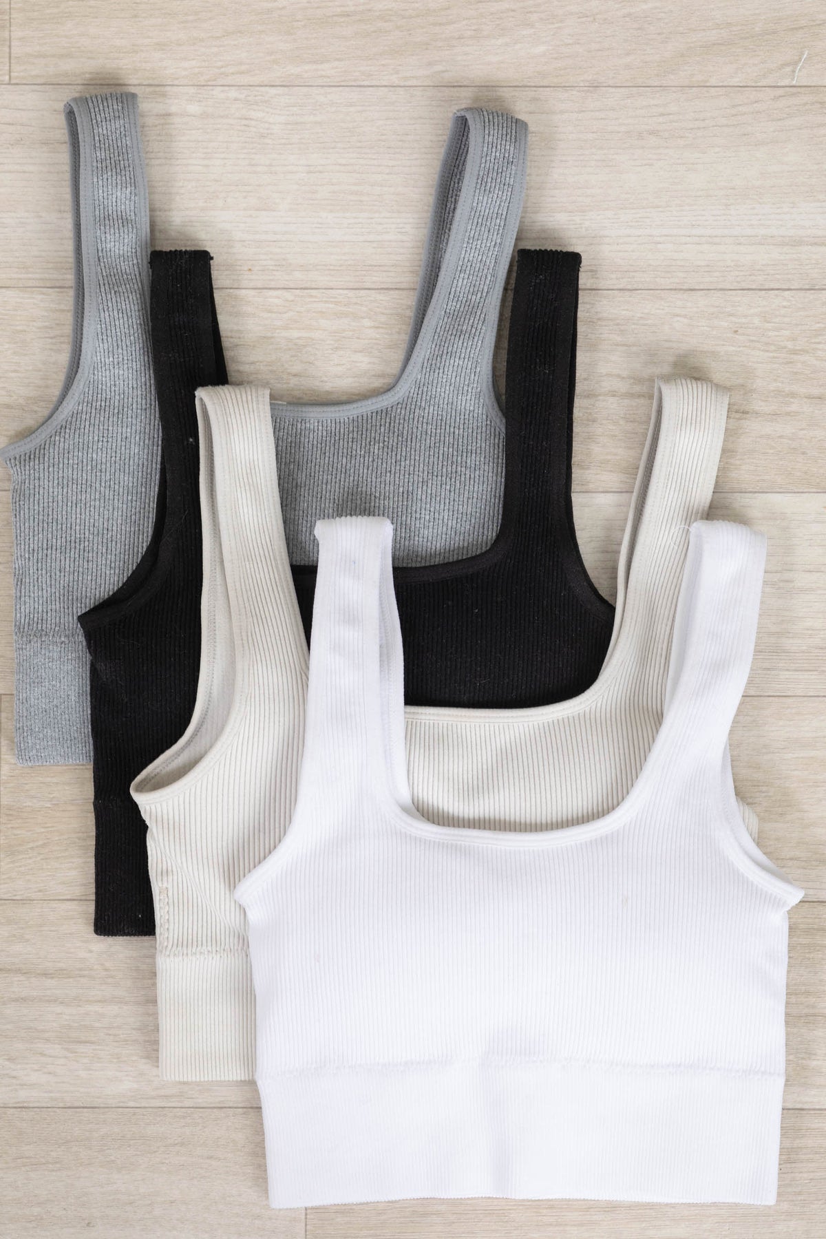 Square Neck Padded Bralettes