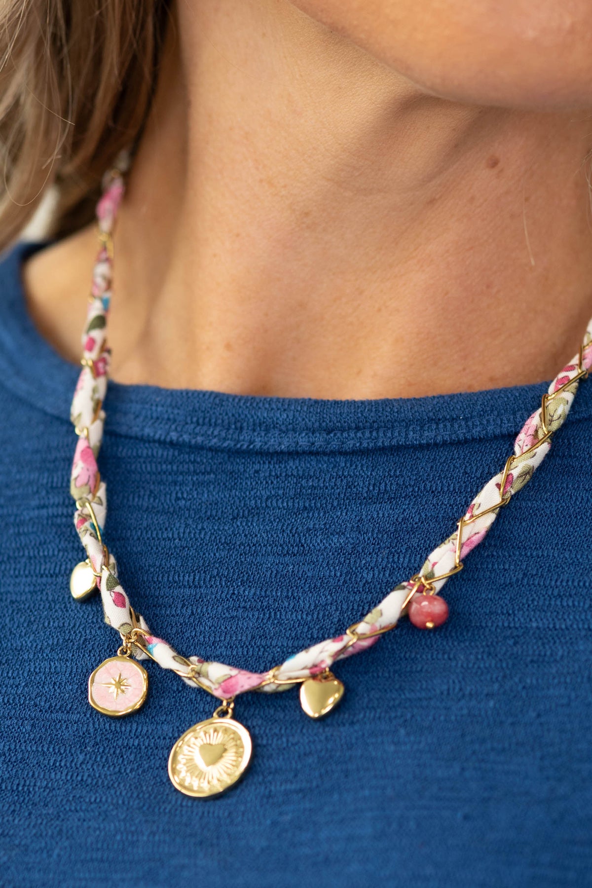 Sunny Twist Charm Necklace