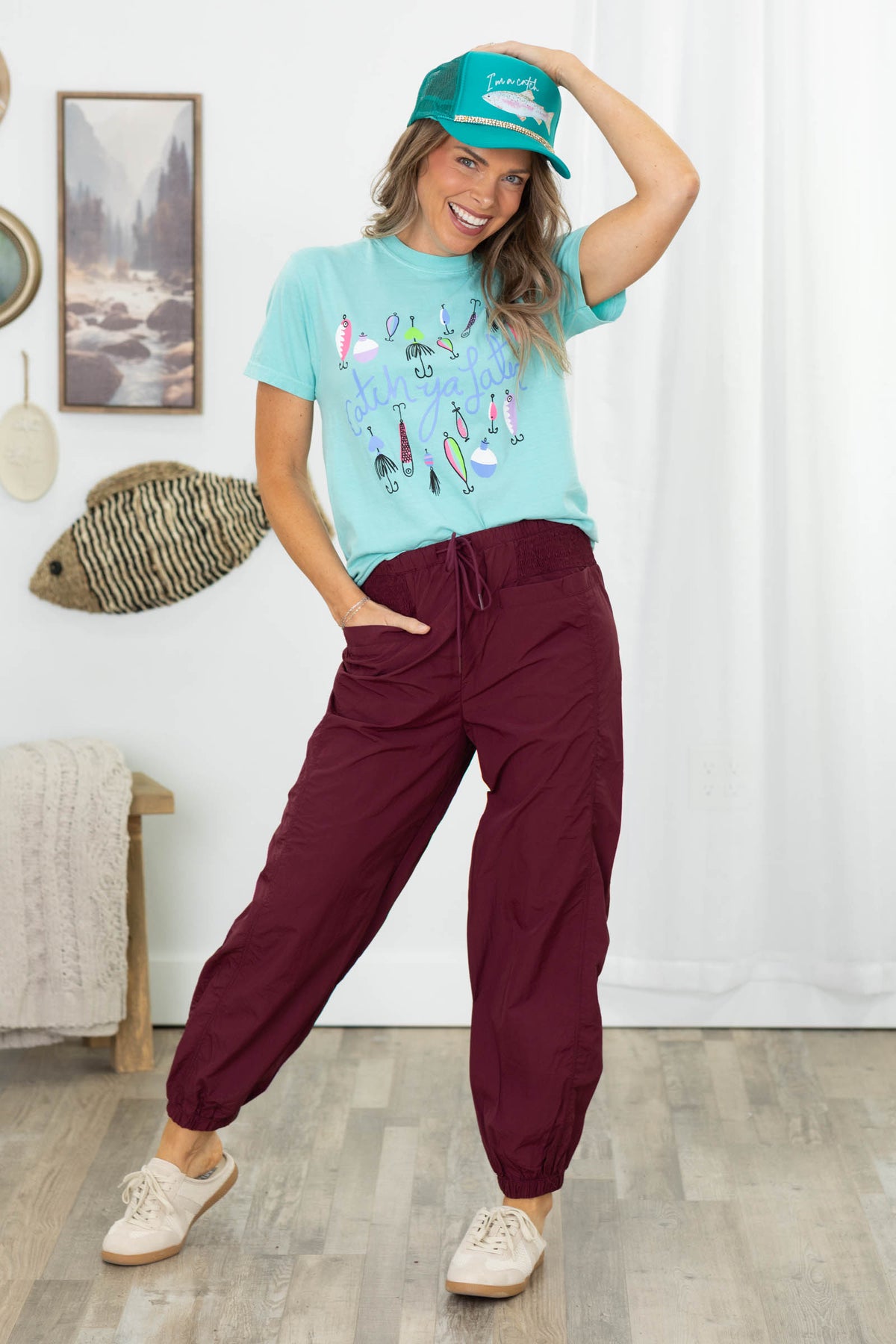 Smocking Activewear Drawstring Joggers