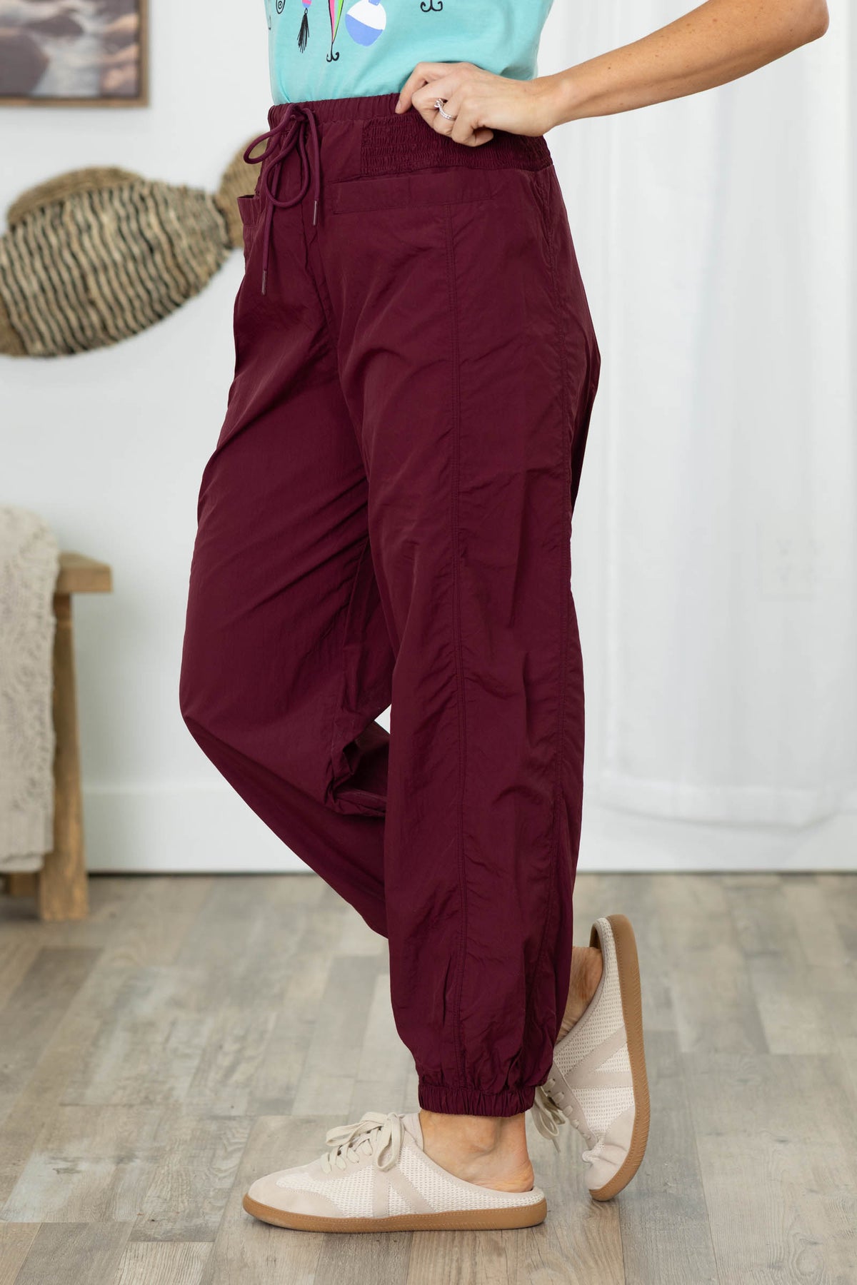 Smocking Activewear Drawstring Joggers
