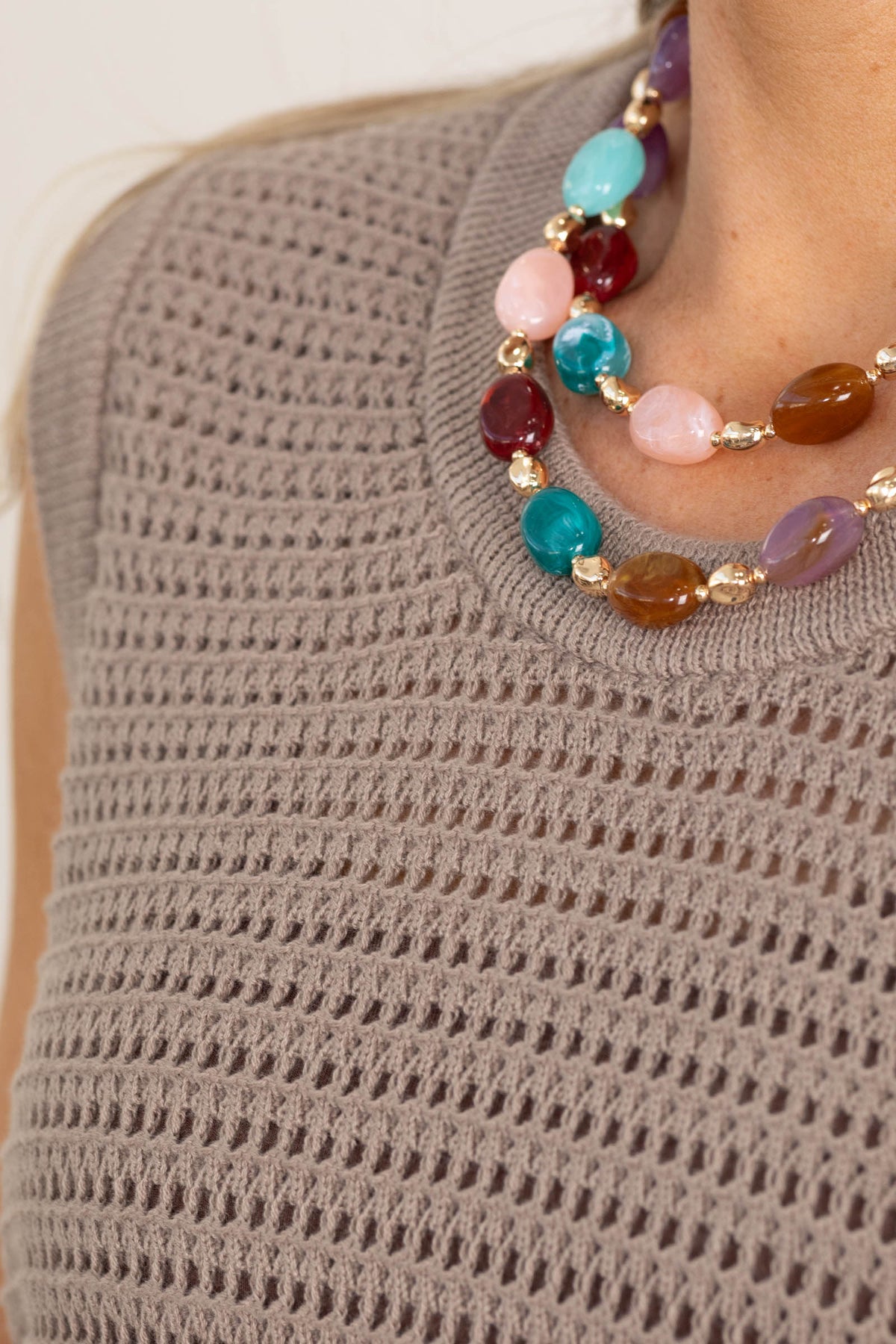 Relaxed Knit Crochet Tank Tops