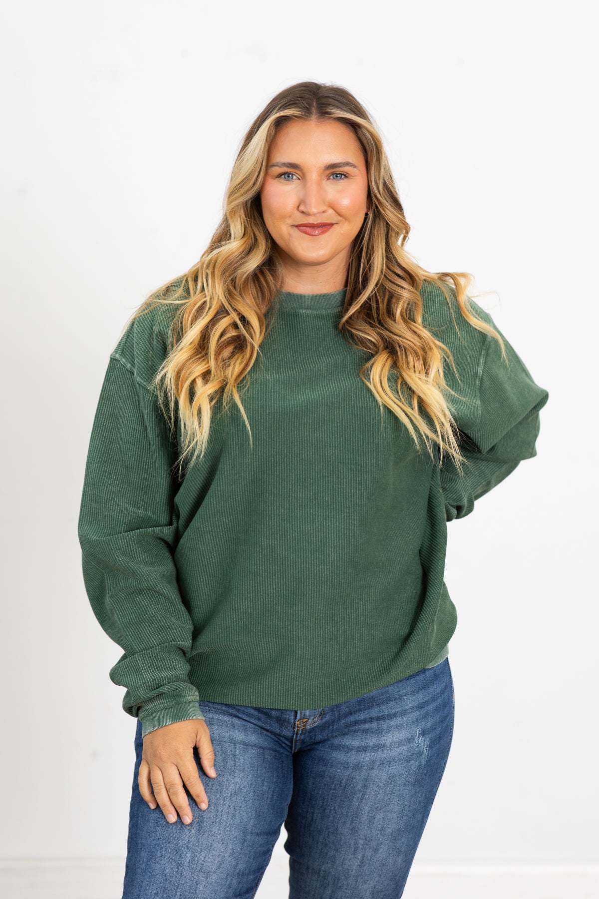 The Casual Comfort Corded Sweatshirt