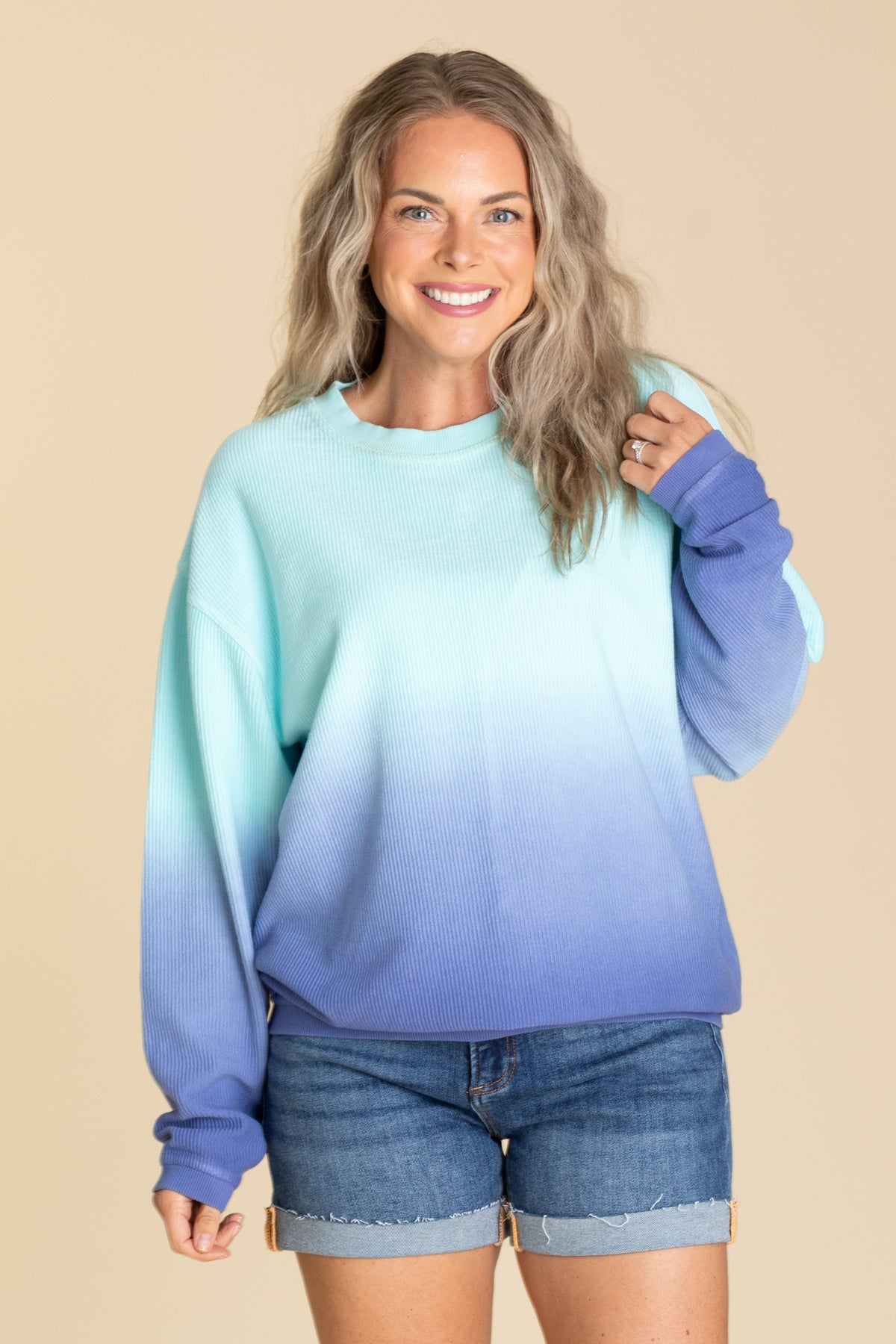The Casual Comfort Corded Sweatshirt