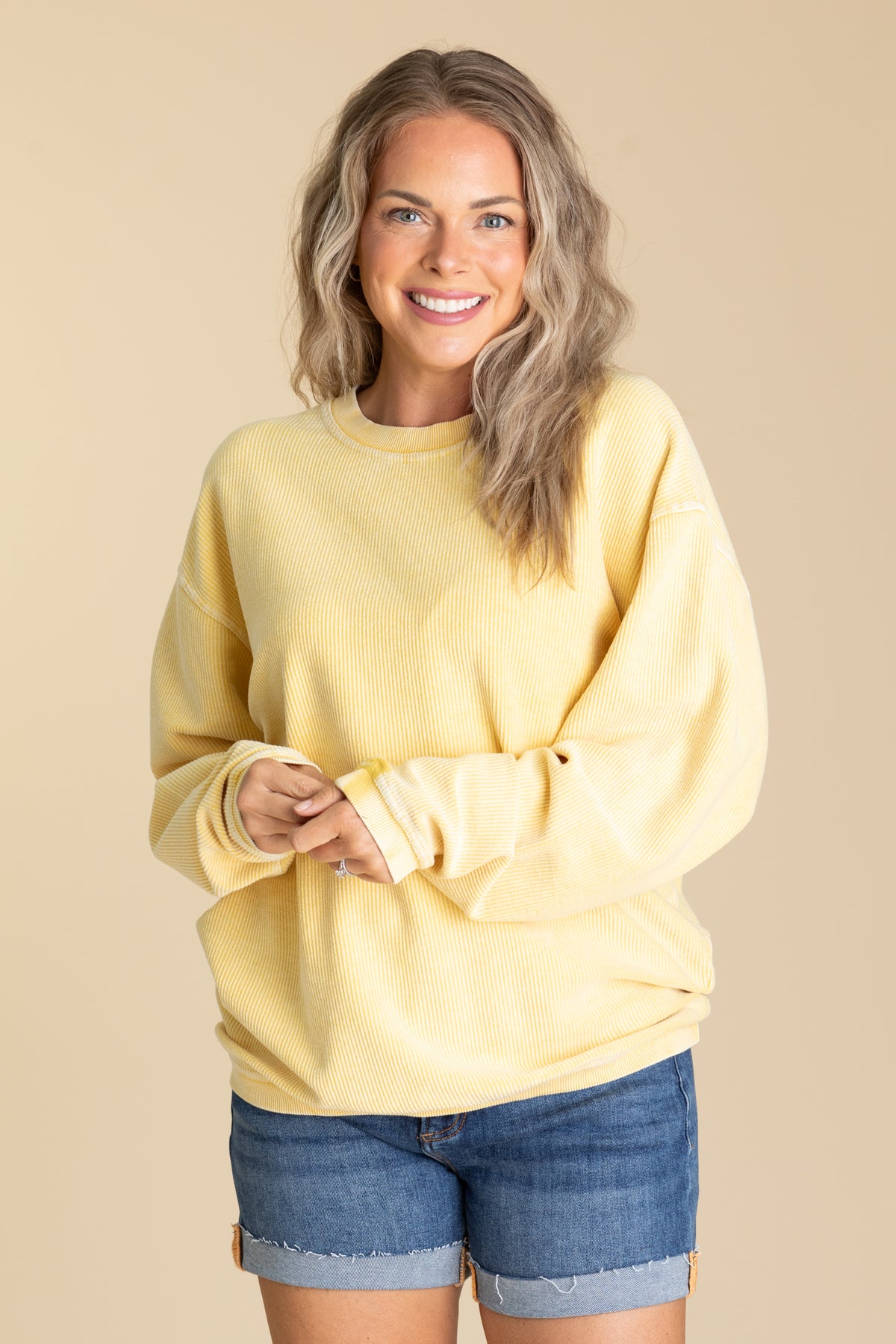 The Casual Comfort Corded Sweatshirt