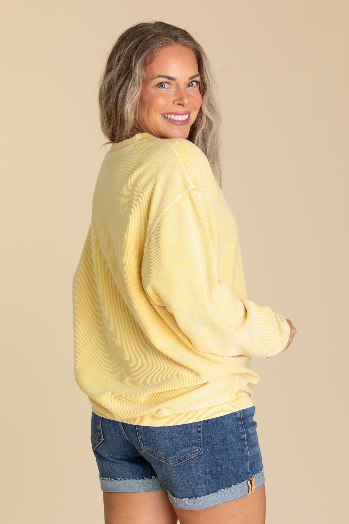 The Casual Comfort Corded Sweatshirt