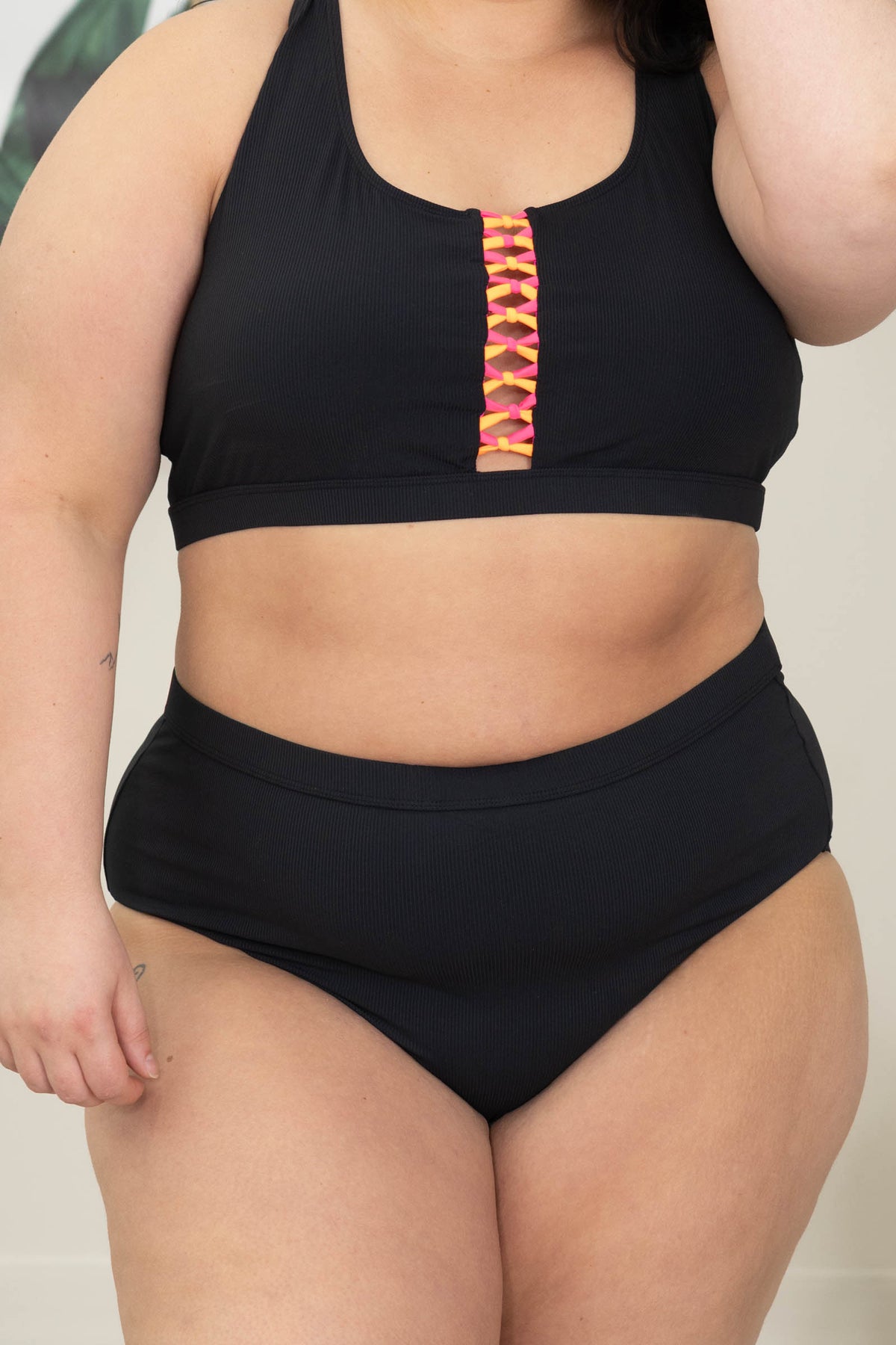 Feeling The Summer Breeze Ribbed Swim Bottoms
