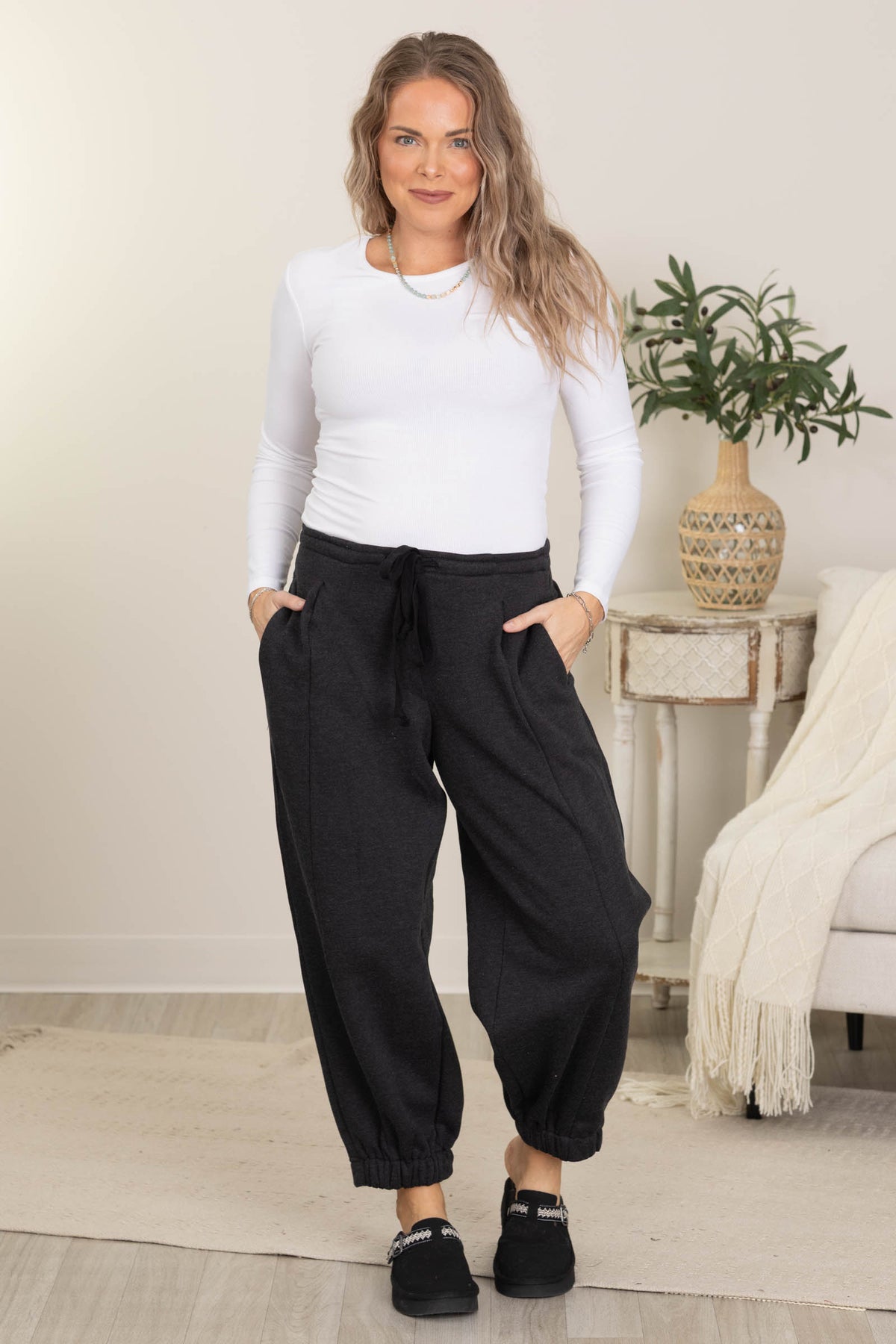 Risen Relaxed Wide Leg Joggers