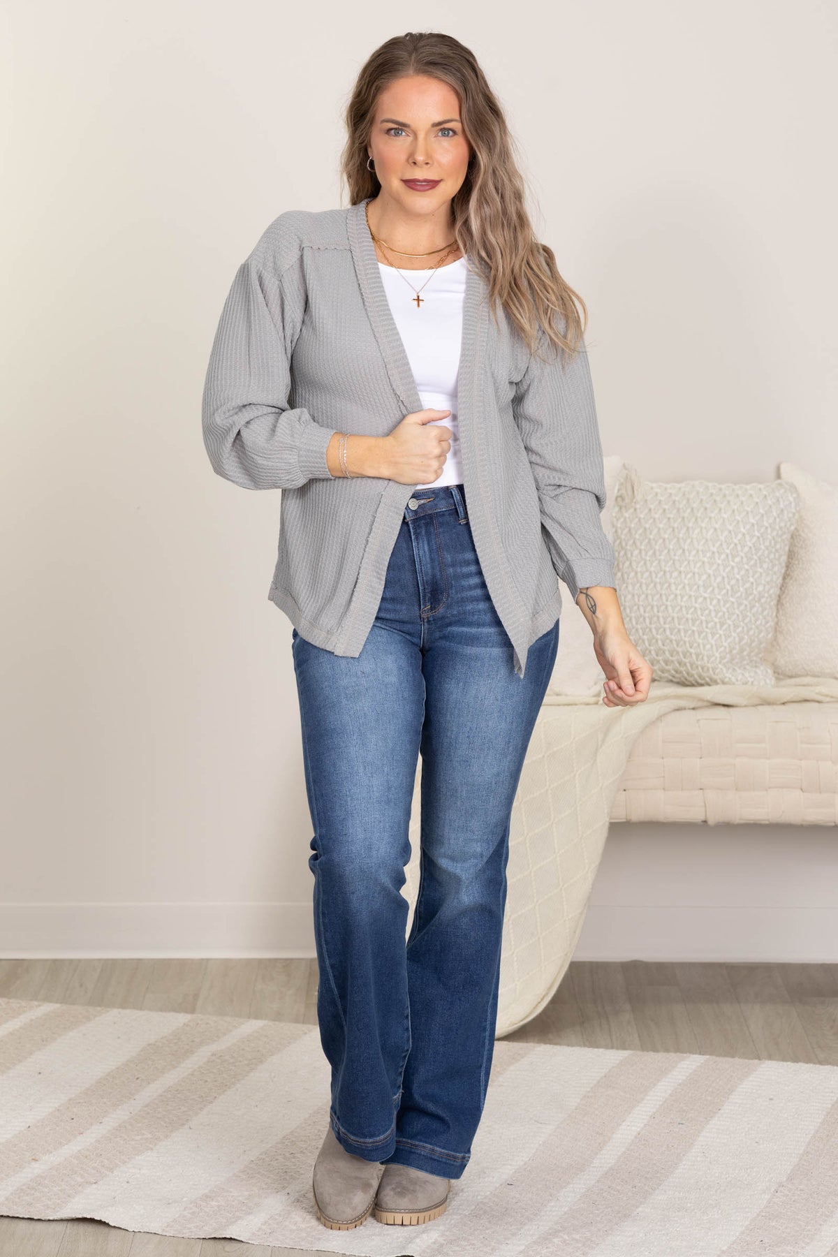 J21 Dark Wash Mid Rise Bootcut Jeans