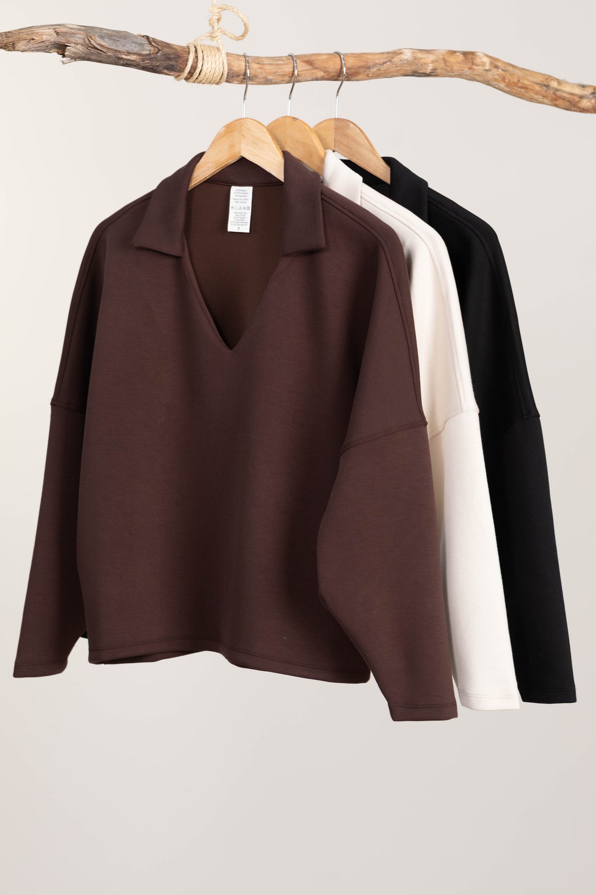 Timeless Elegance Collared V-Neck Top