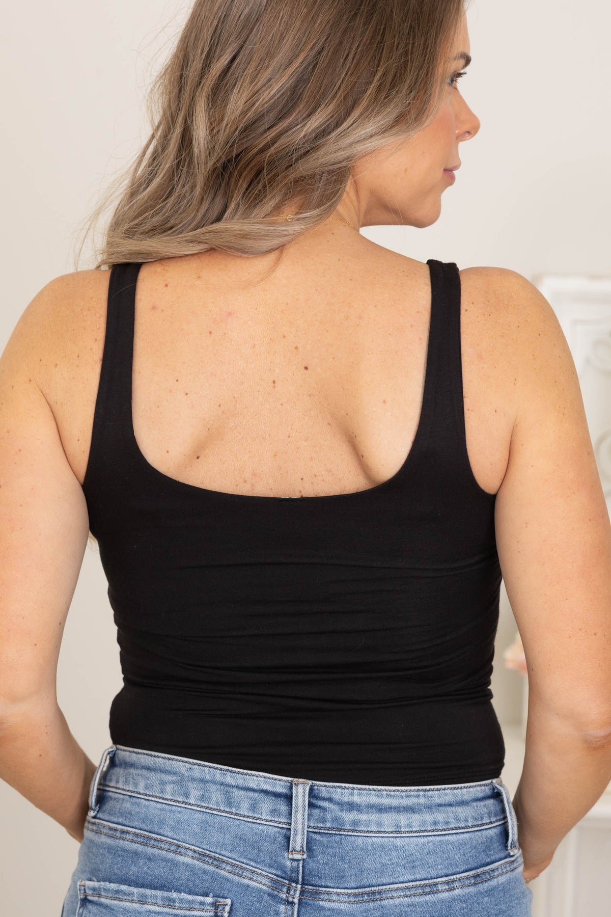 Double Layered V-Neck Tank Tops