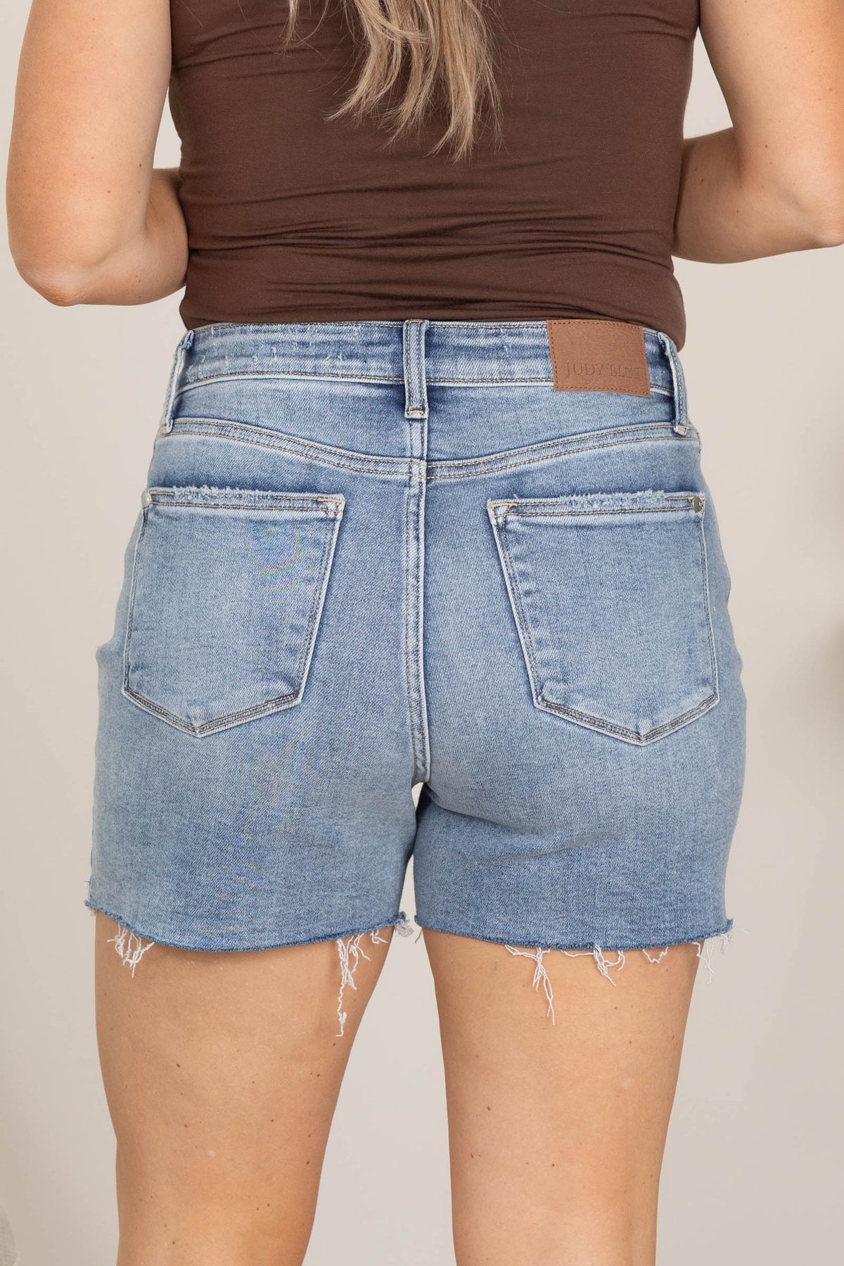 Judy Blue High Waist Shorts With Distress