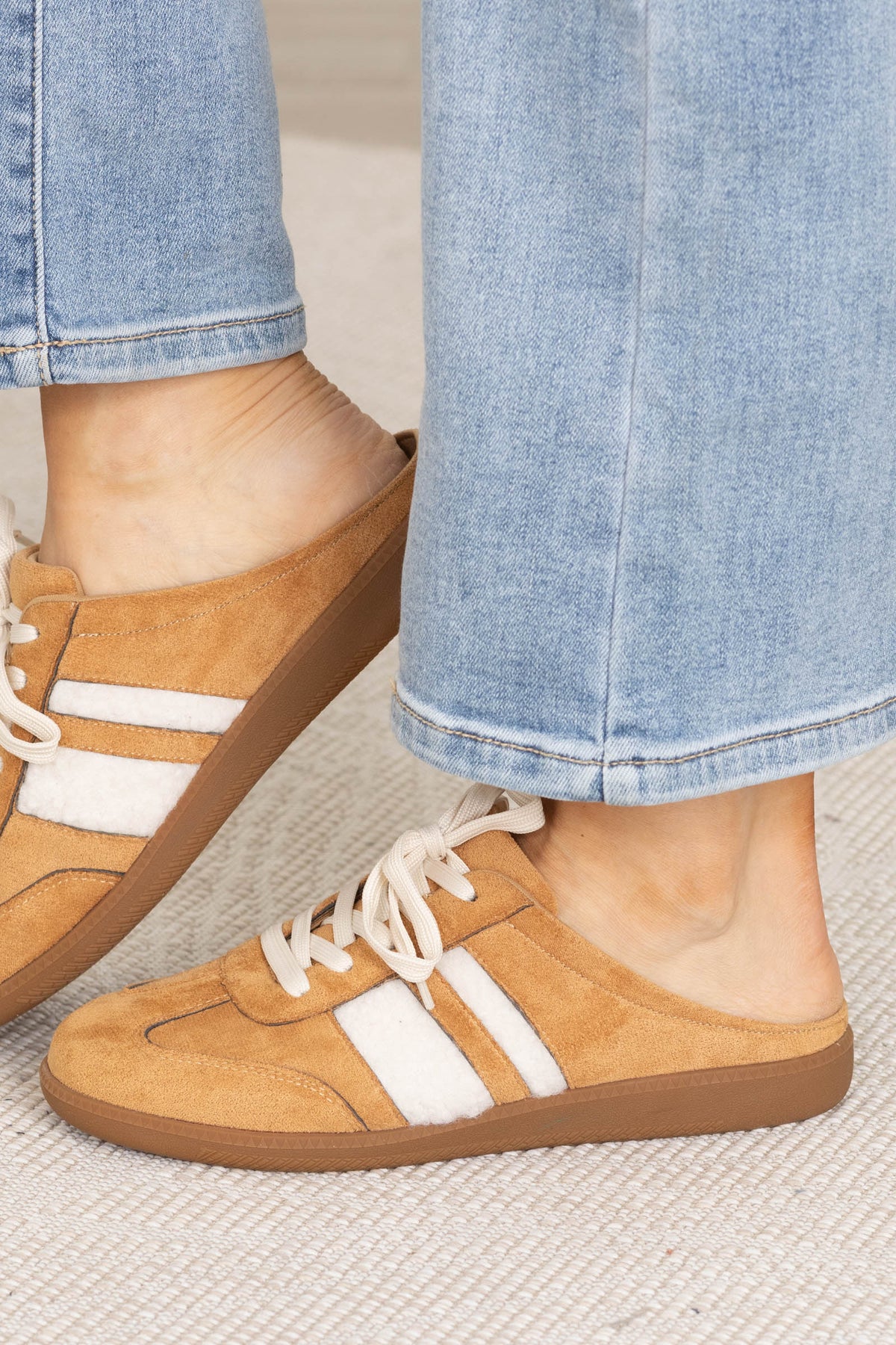 Sherpa Detail Slip On Mule Sneakers