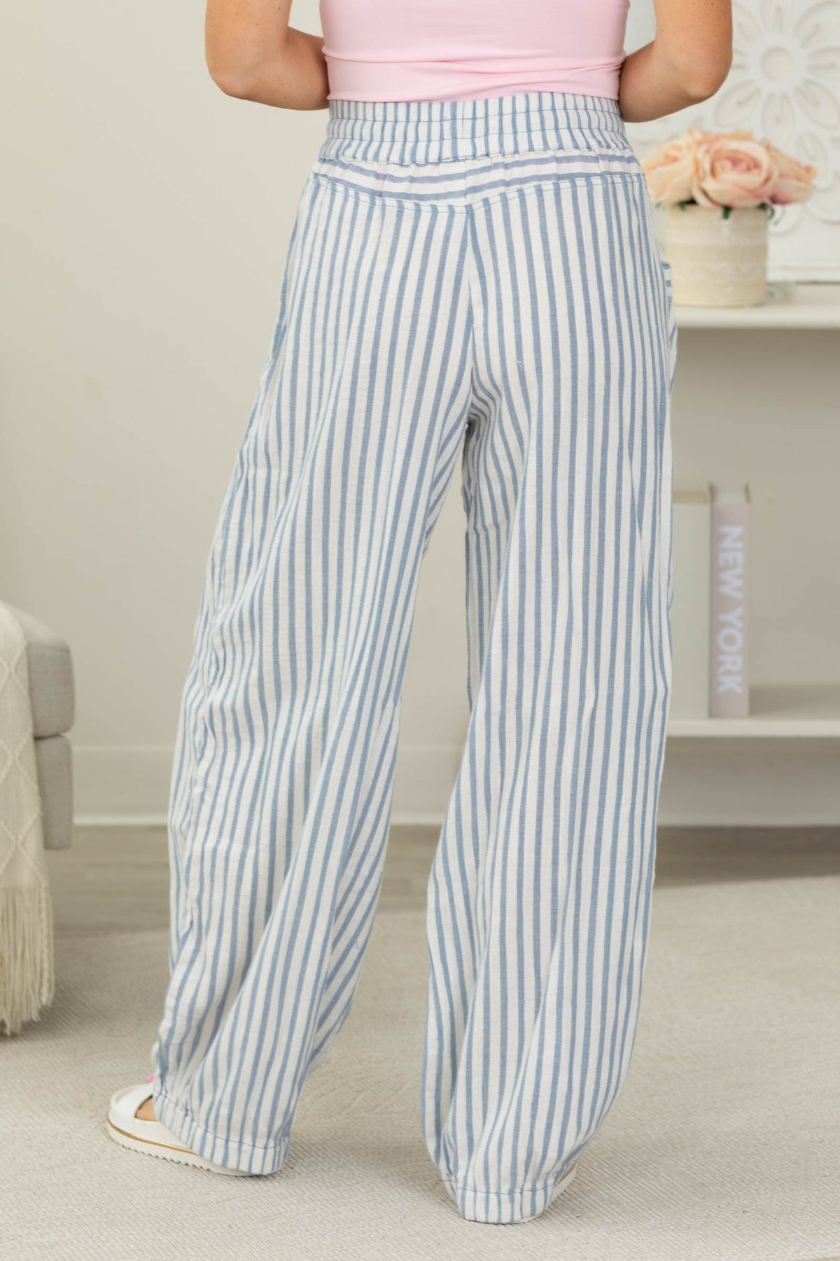 Cotierra Stripe Soft Wash Pants- 100% Cotton