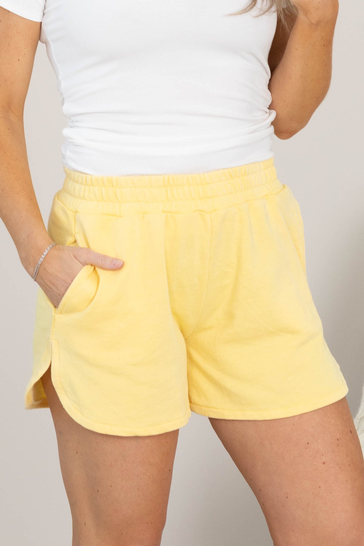 Off The Clock French Terry Pull On Shorts by Filly Flair