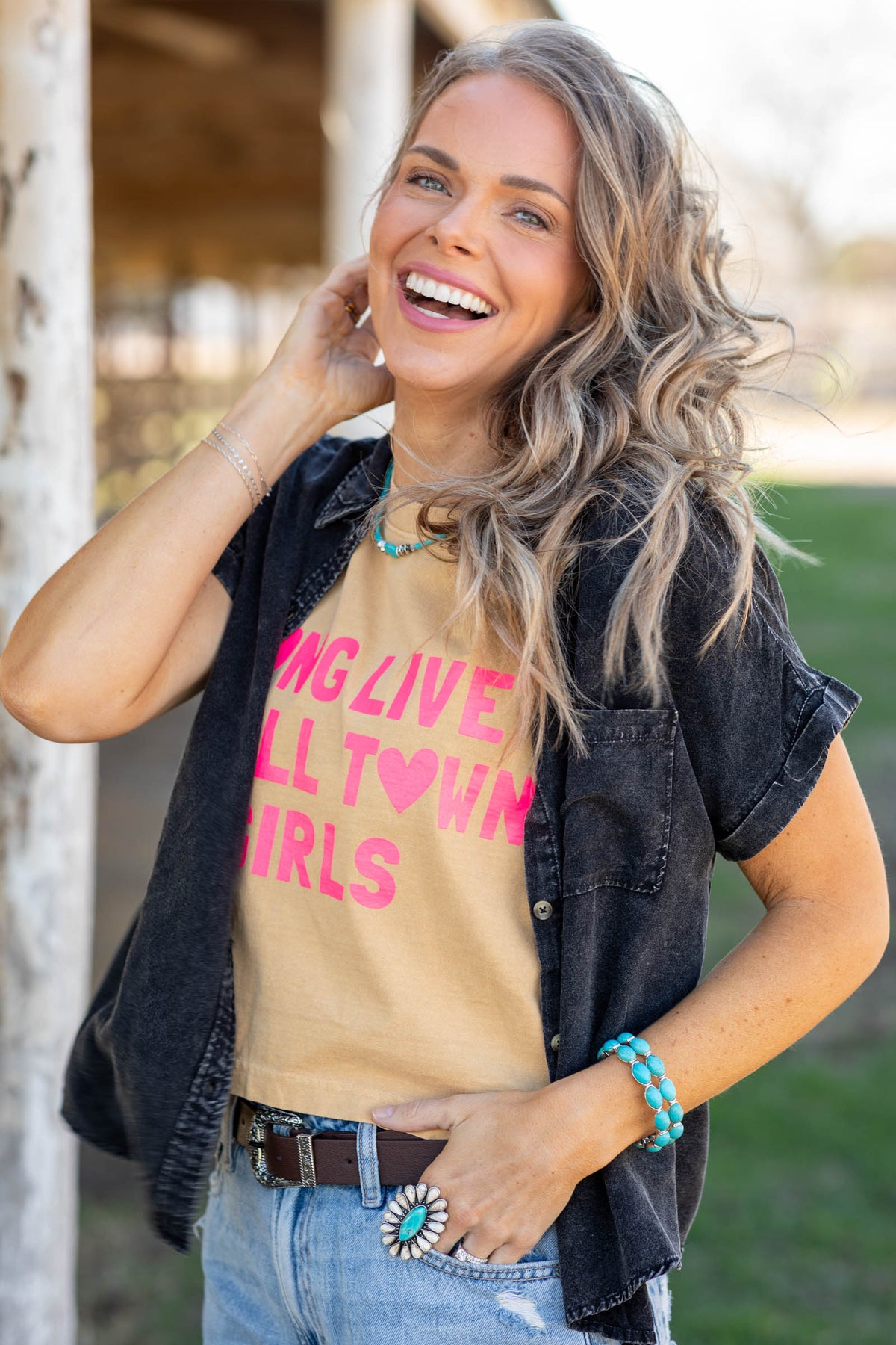 Long Live Small Town Girls Tank- 100% Cotton