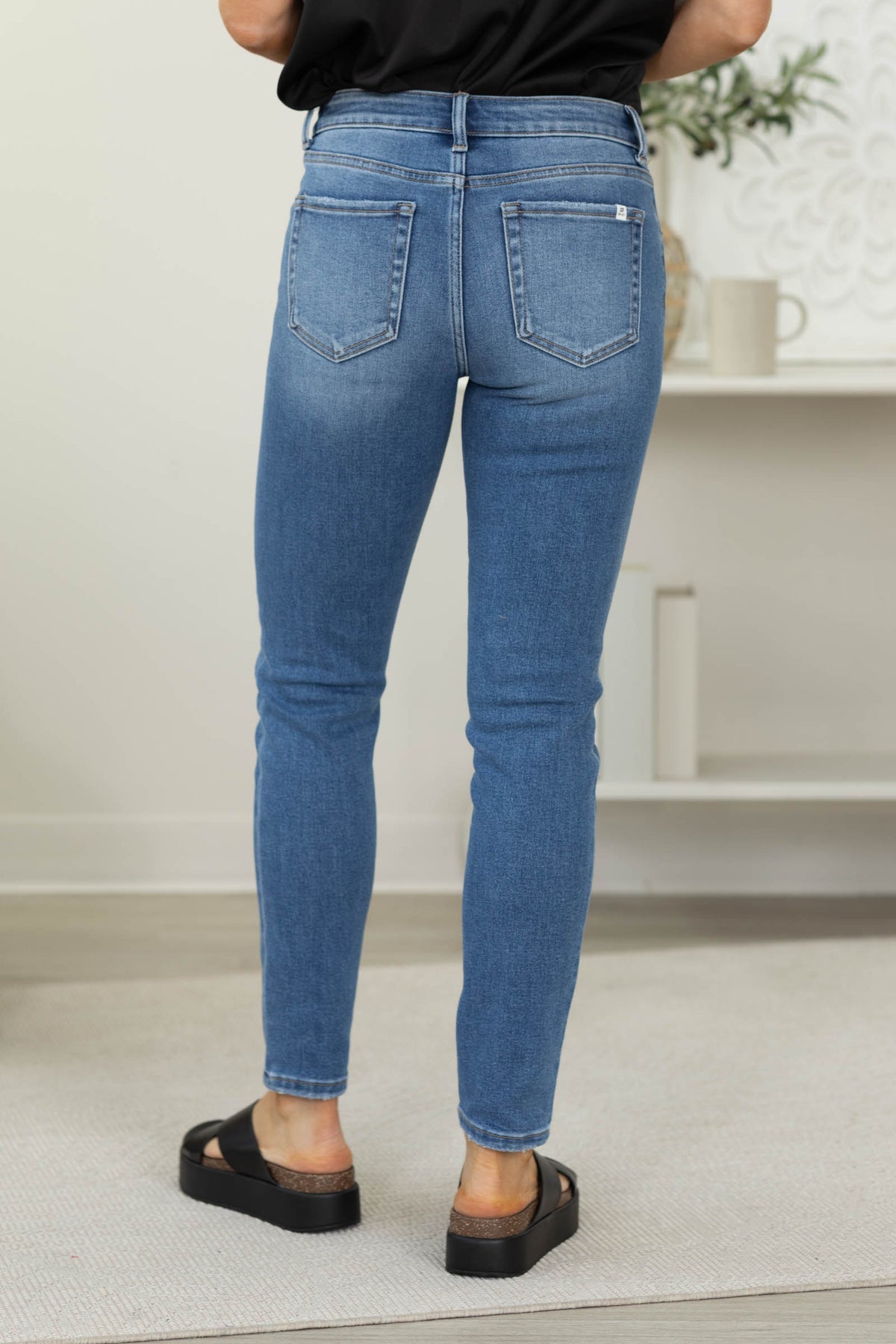J21 Medium Wash Mid Rise Ankle Skinny Jean