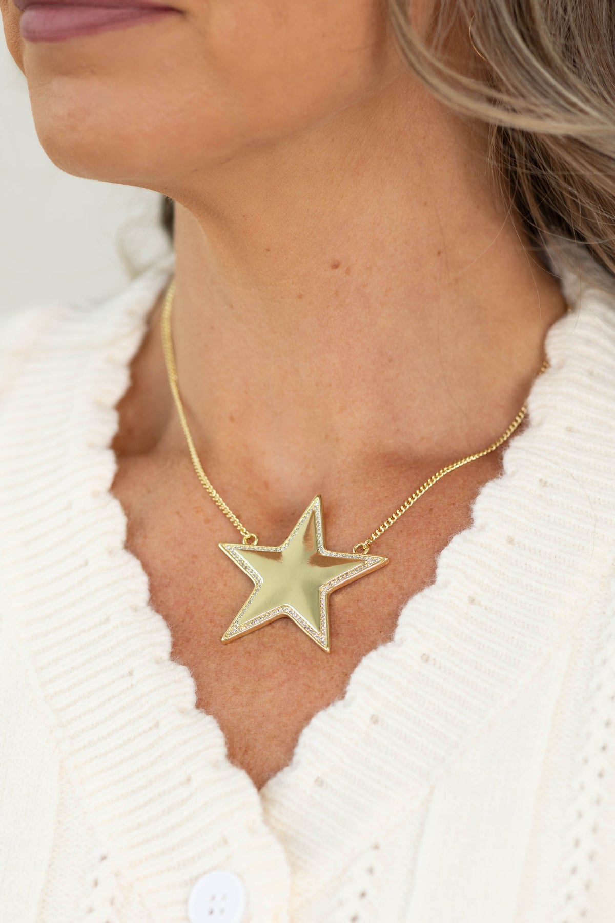 Star of the Show Gold Necklace