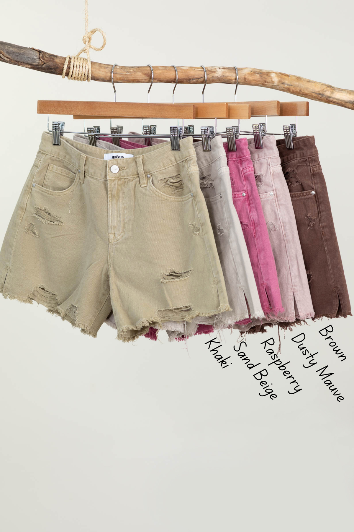Mica 100% Cotton Boyfriend Fit Midi Shorts