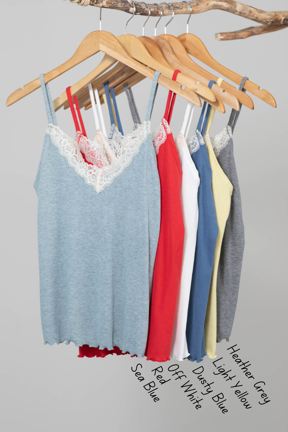 V-Neck Cami with Lace Detail