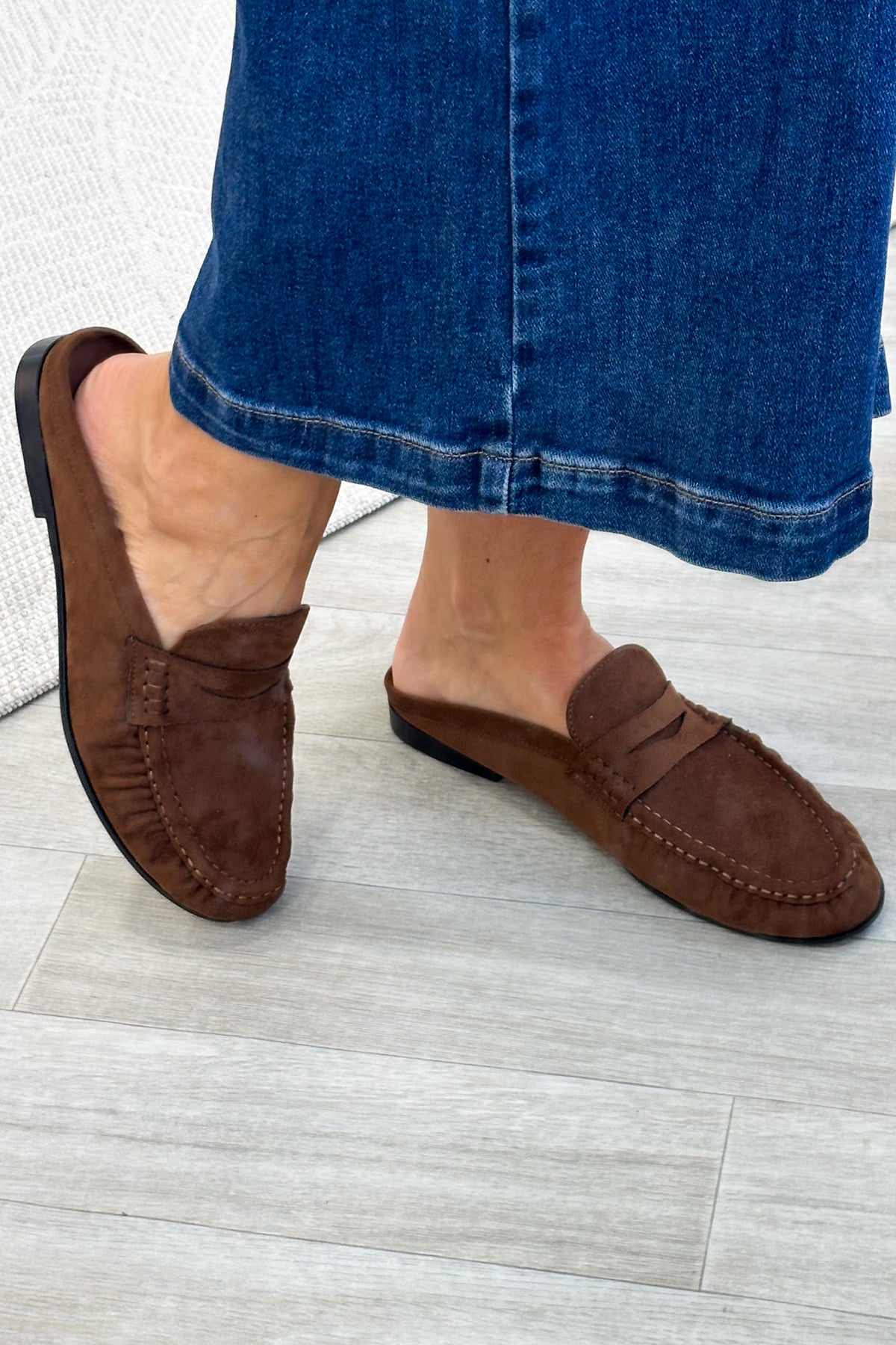Classic Suede Flat Slip On Loafer