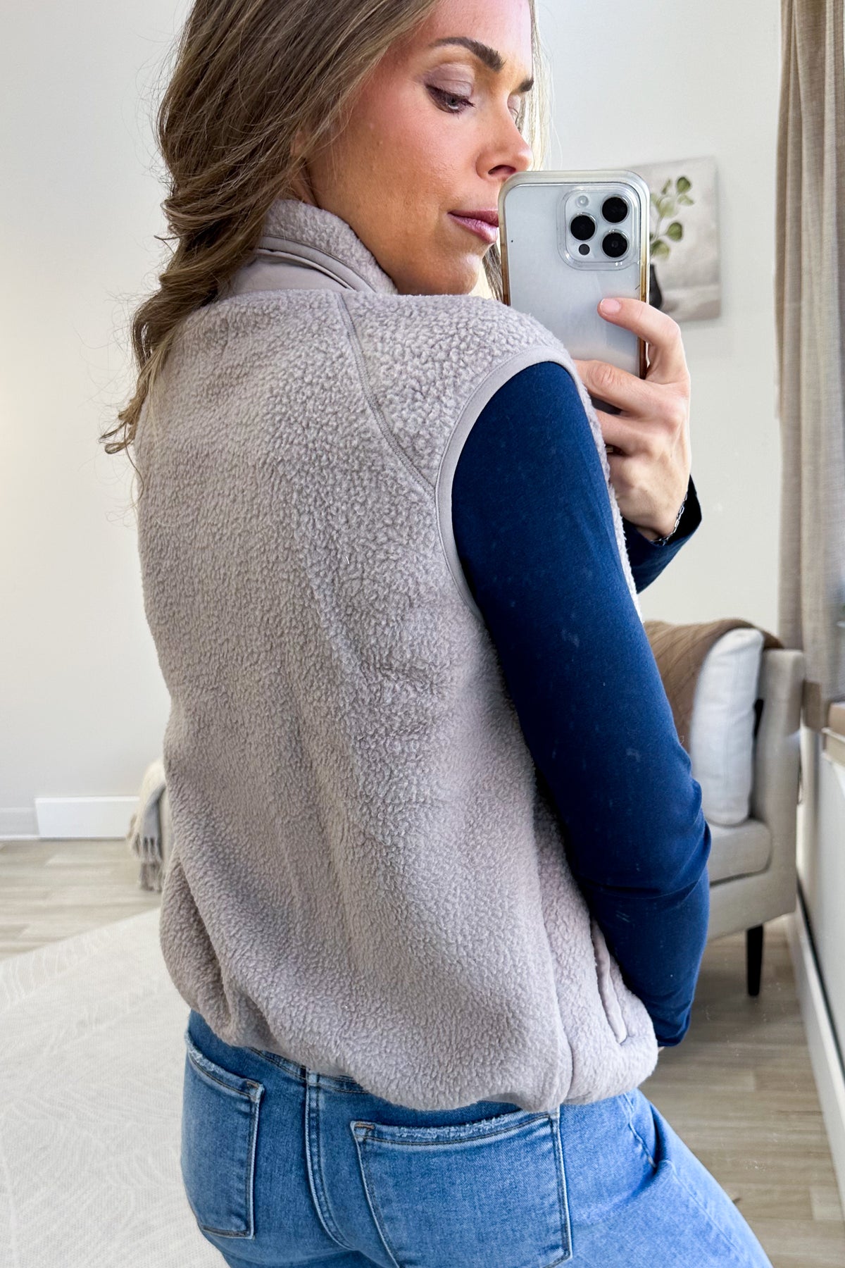 Thermal Fleece Vest With Pockets